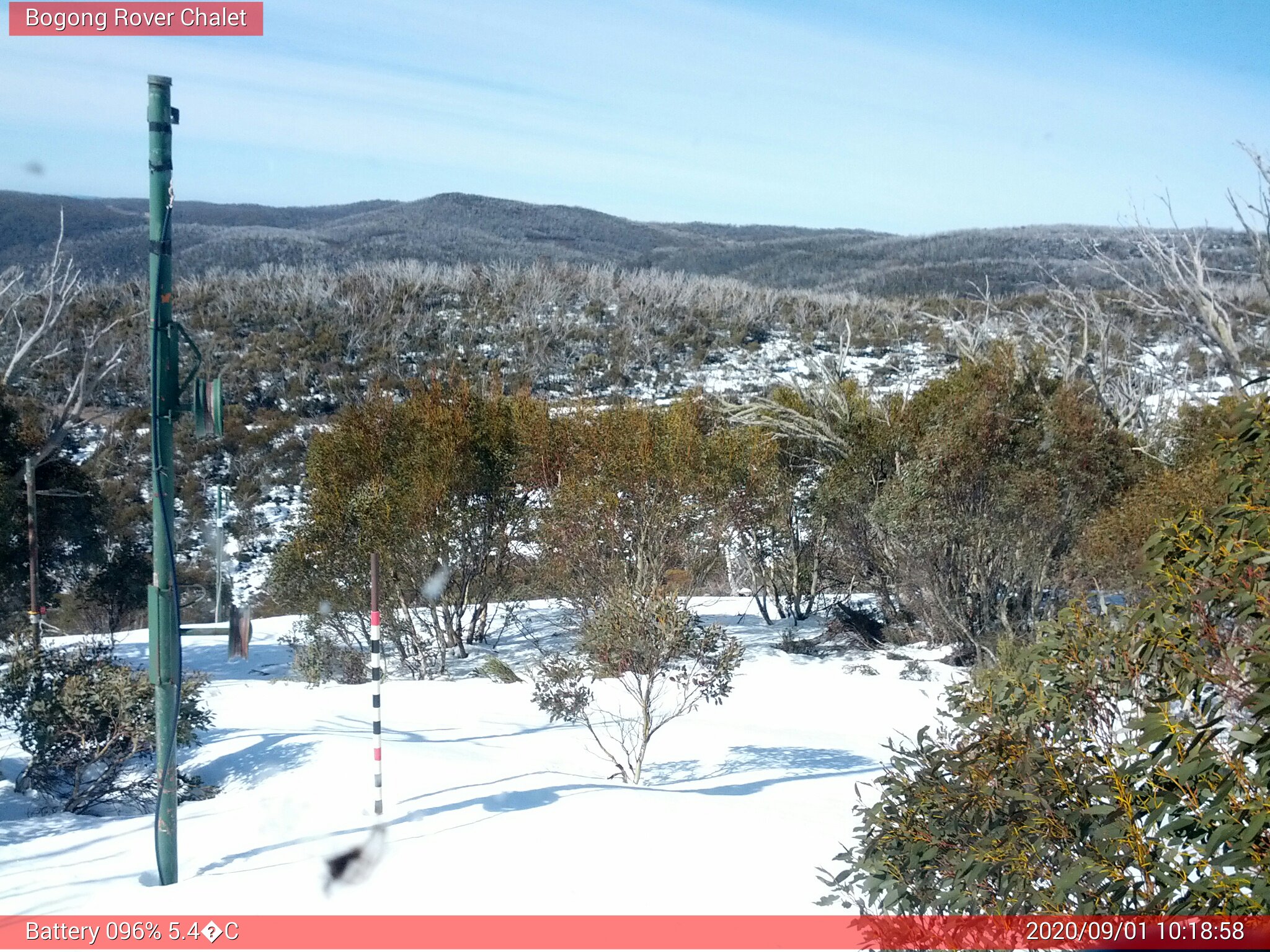 Bogong Web Cam 10:18am Tuesday 1st of September 2020