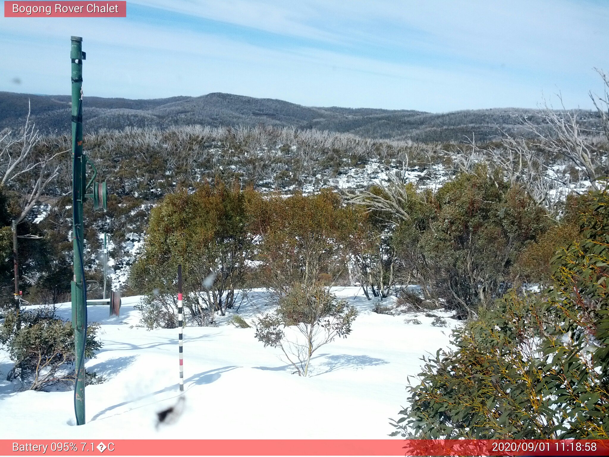 Bogong Web Cam 11:18am Tuesday 1st of September 2020