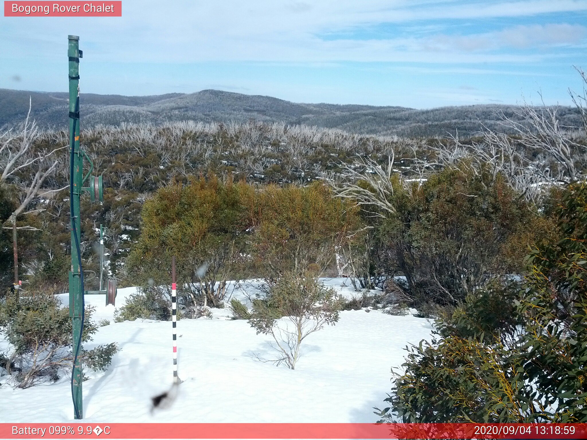 Bogong Web Cam 1:18pm Friday 4th of September 2020