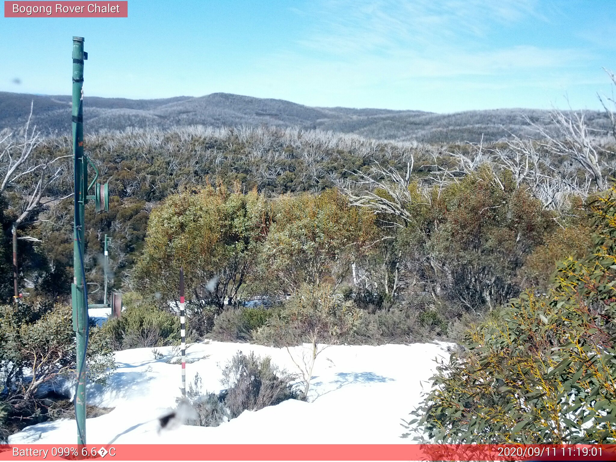 Bogong Web Cam 11:19am Friday 11th of September 2020