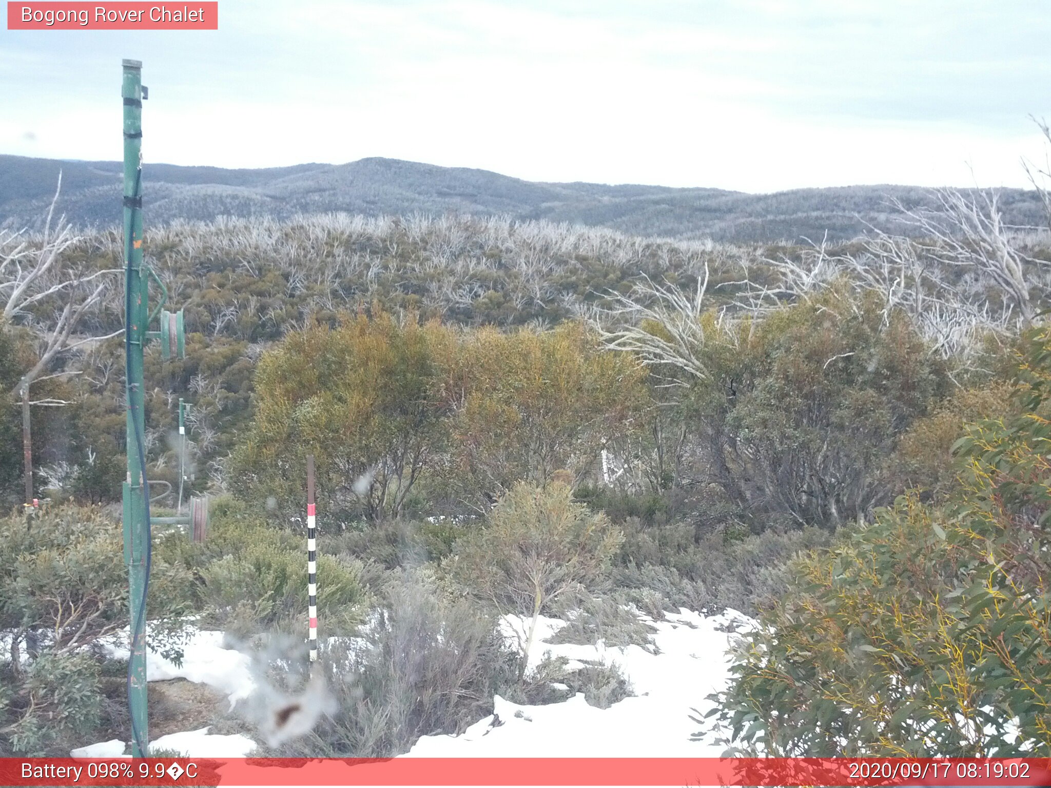 Bogong Web Cam 8:19am Thursday 17th of September 2020