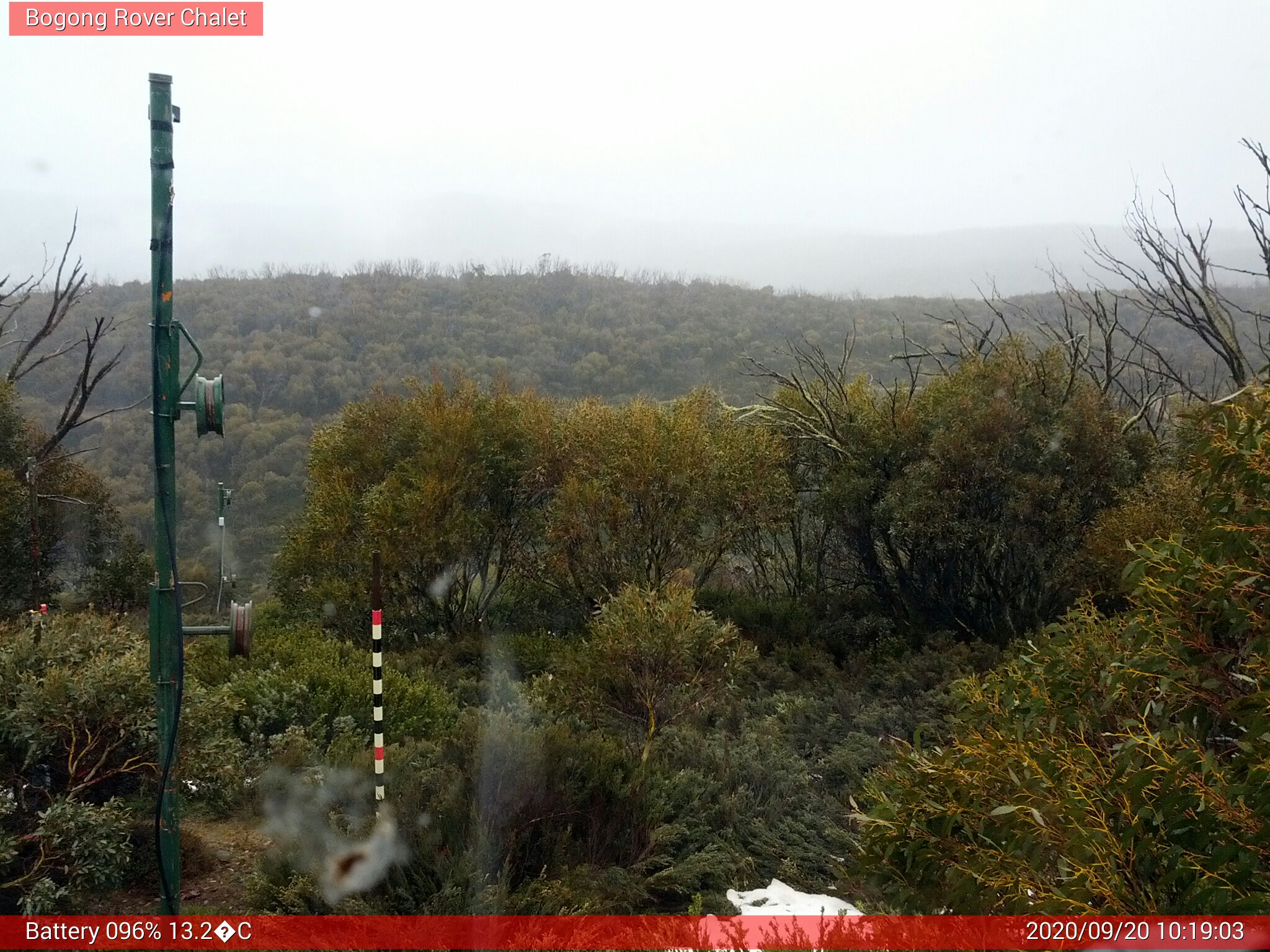 Bogong Web Cam 10:19am Sunday 20th of September 2020