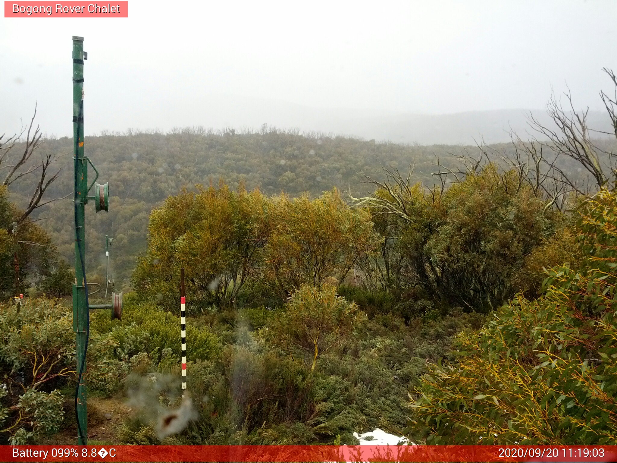 Bogong Web Cam 11:19am Sunday 20th of September 2020