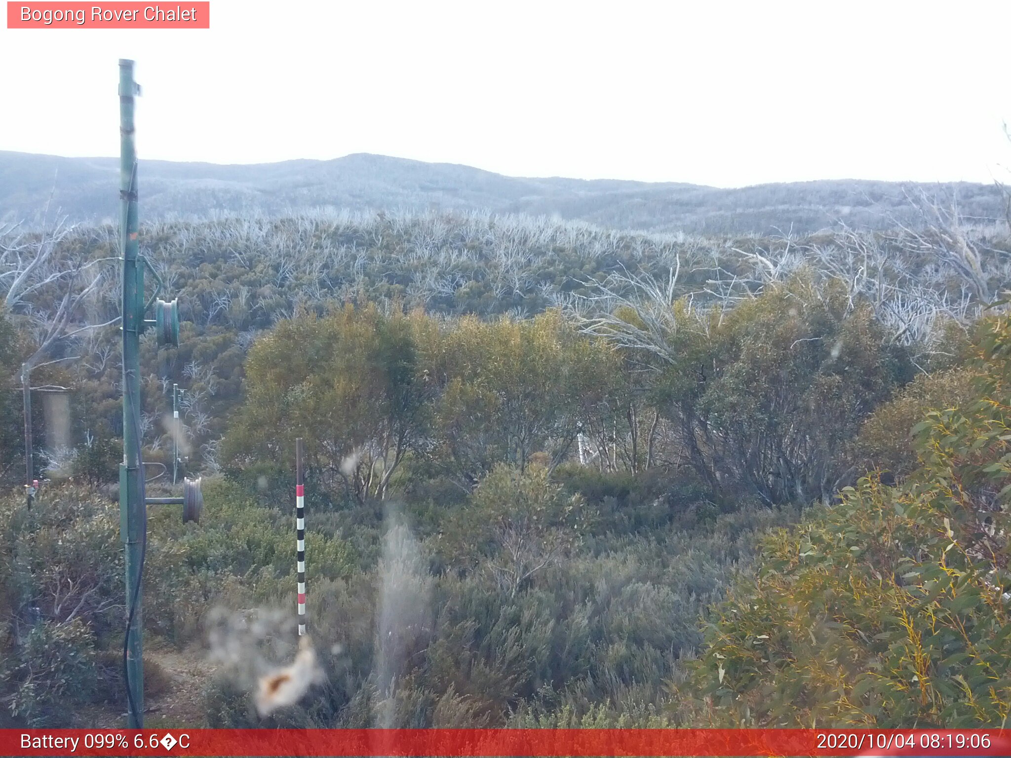 Bogong Web Cam 8:19am Sunday 4th of October 2020