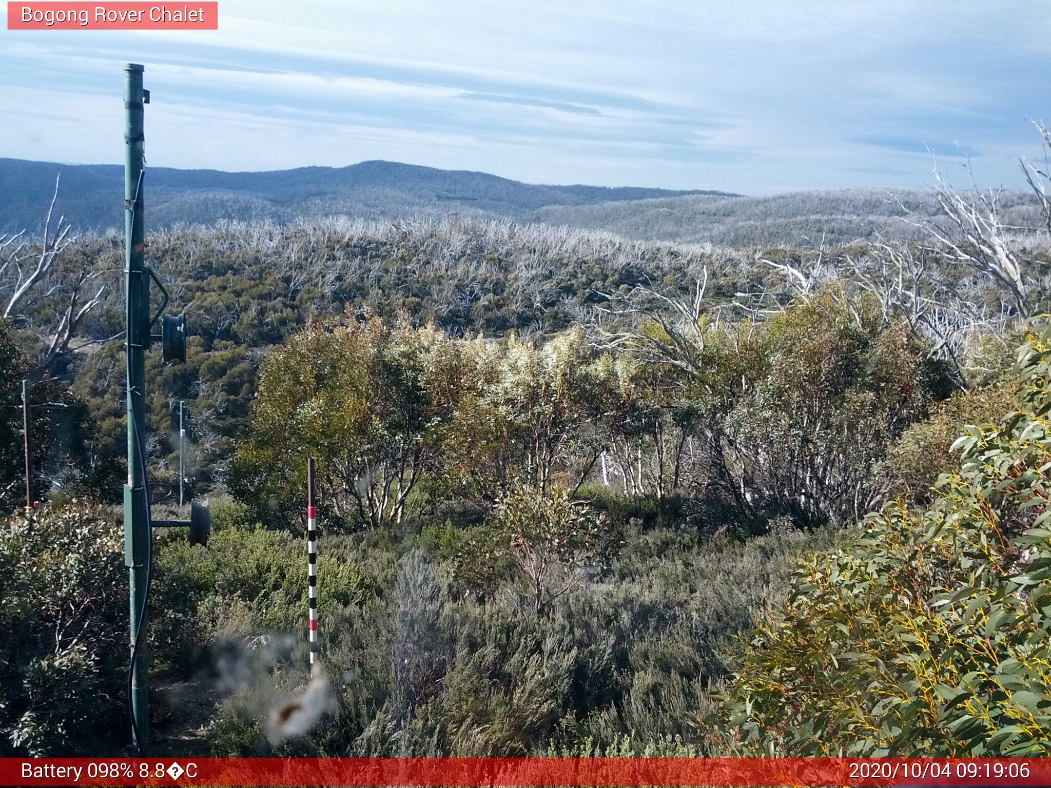 Bogong Web Cam 9:19am Sunday 4th of October 2020