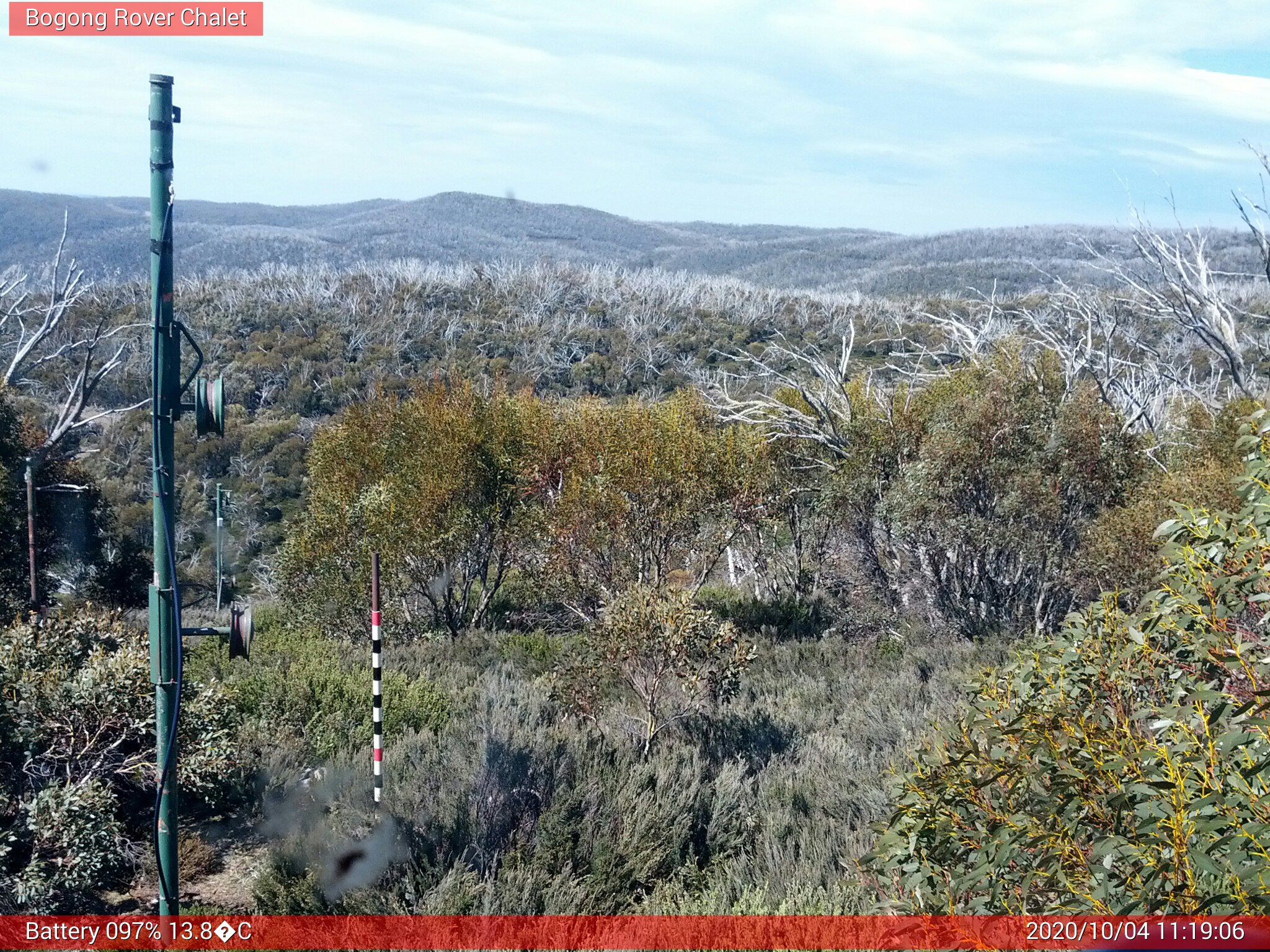 Bogong Web Cam 11:19am Sunday 4th of October 2020