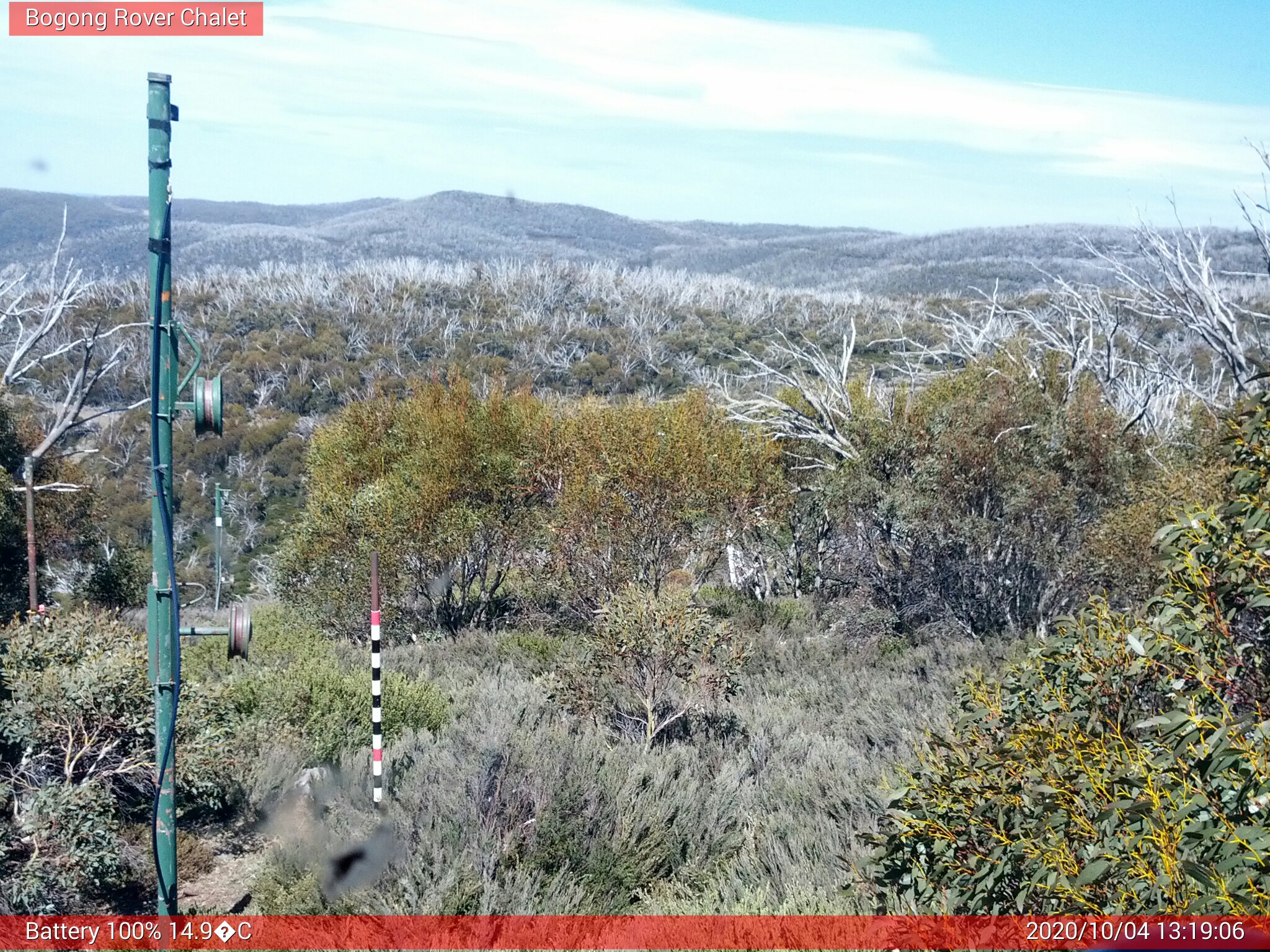 Bogong Web Cam 1:19pm Sunday 4th of October 2020