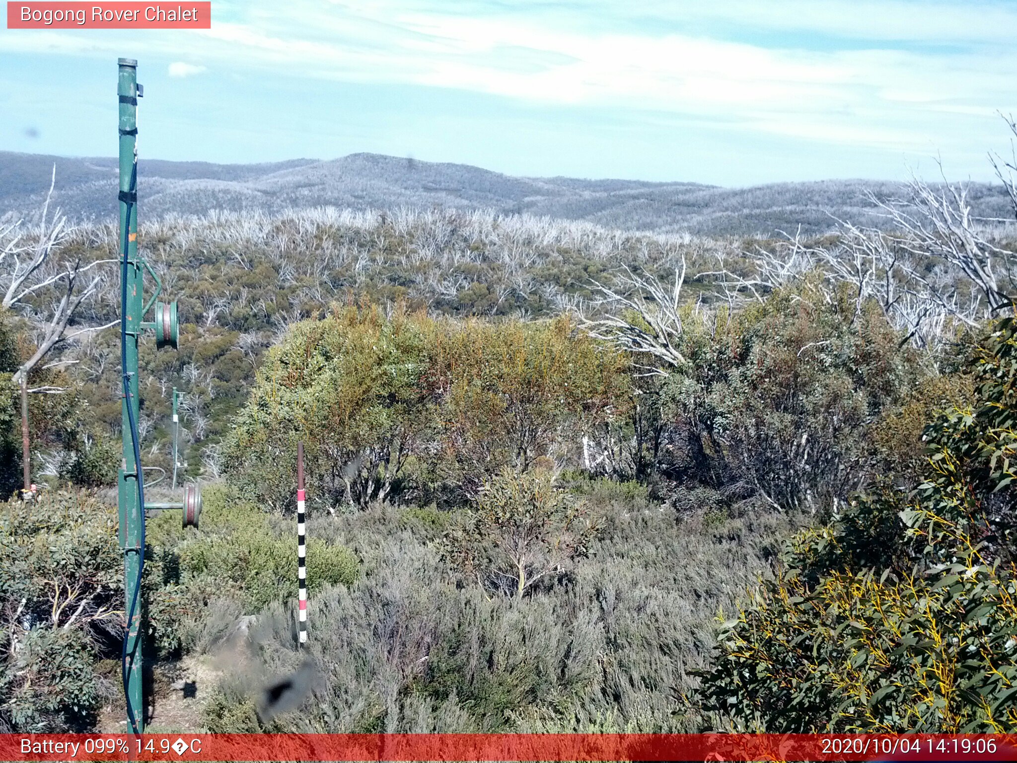 Bogong Web Cam 2:19pm Sunday 4th of October 2020