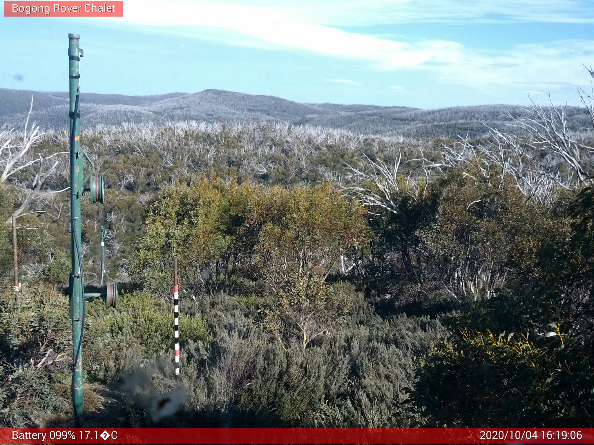 Bogong Web Cam 4:19pm Sunday 4th of October 2020