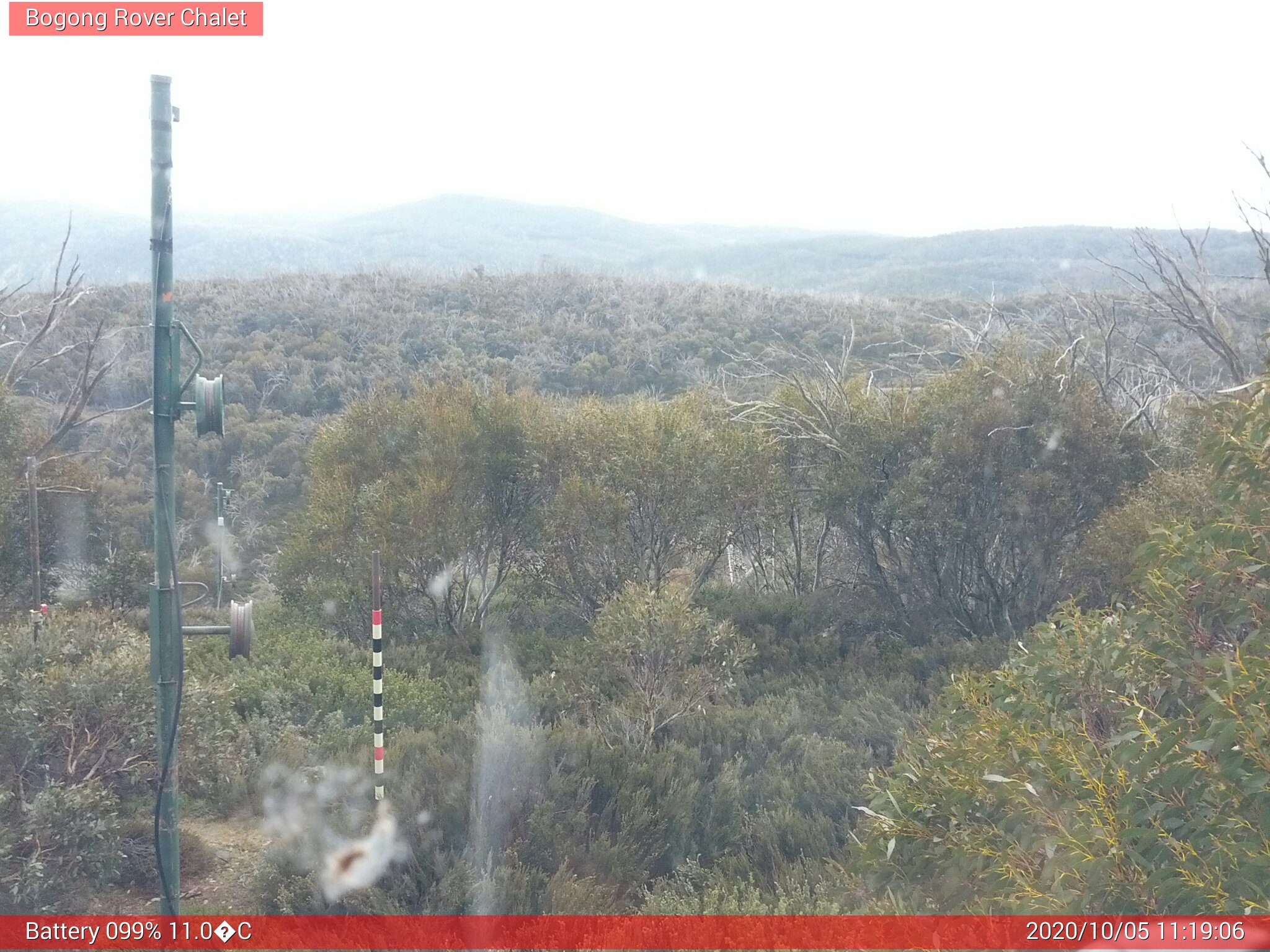 Bogong Web Cam 11:19am Monday 5th of October 2020