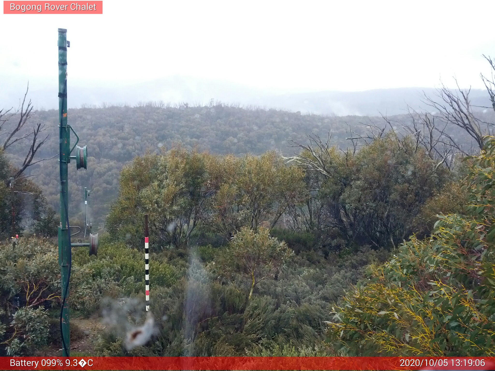 Bogong Web Cam 1:19pm Monday 5th of October 2020