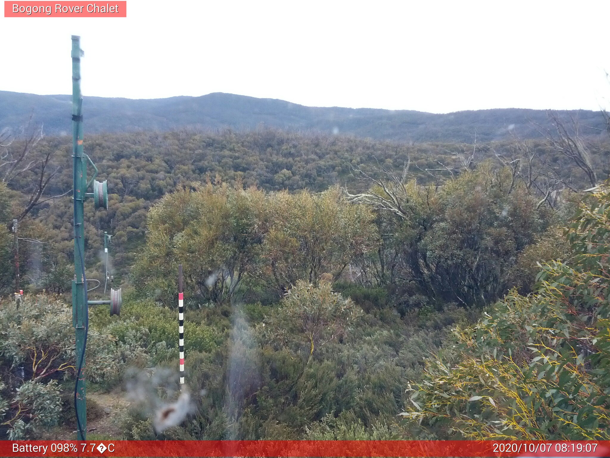 Bogong Web Cam 8:19am Wednesday 7th of October 2020