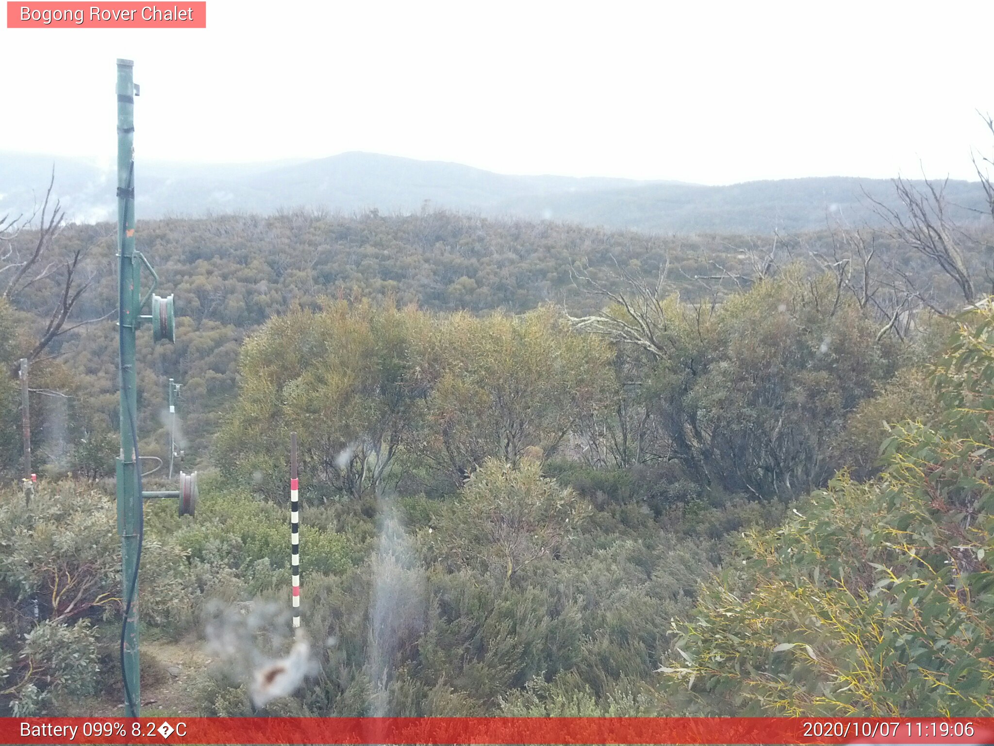 Bogong Web Cam 11:19am Wednesday 7th of October 2020