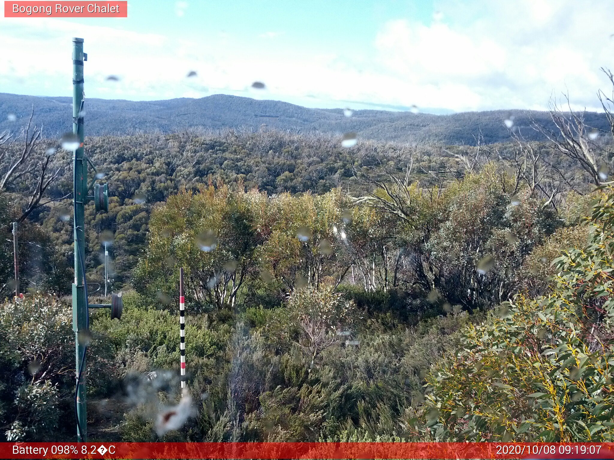 Bogong Web Cam 9:19am Thursday 8th of October 2020