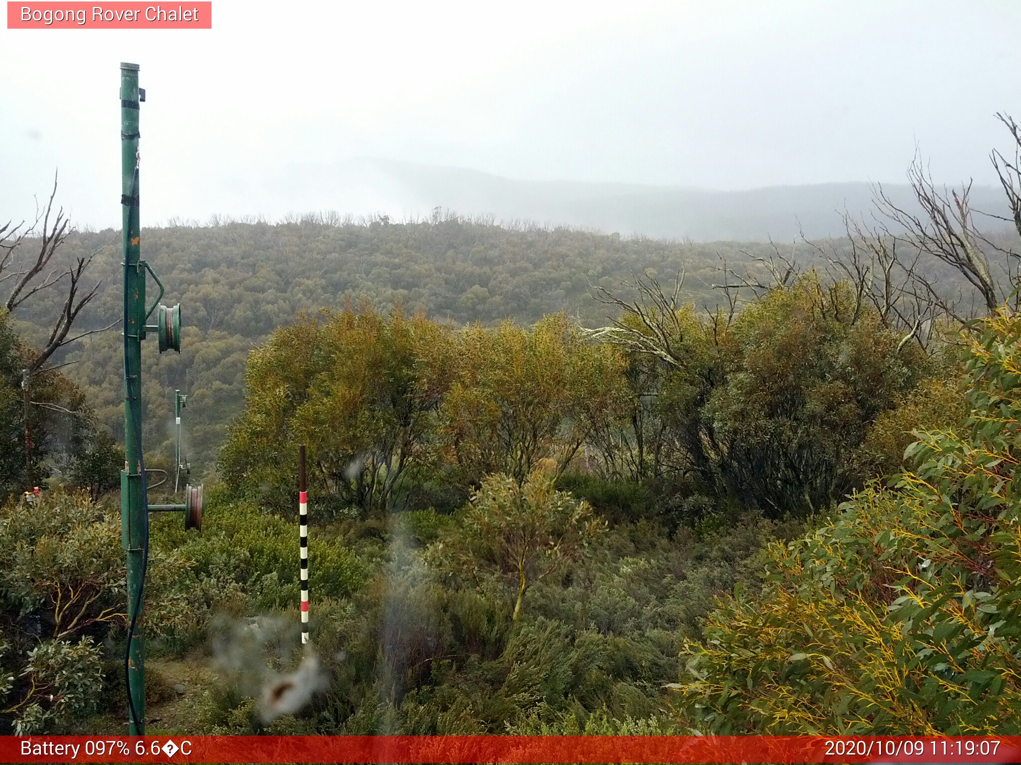 Bogong Web Cam 11:19am Friday 9th of October 2020