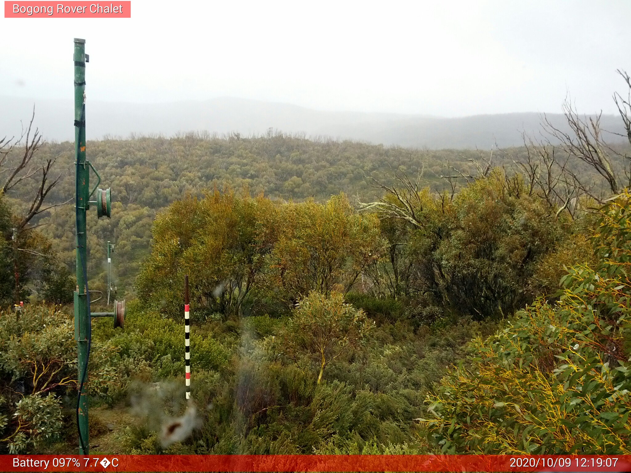 Bogong Web Cam 12:19pm Friday 9th of October 2020