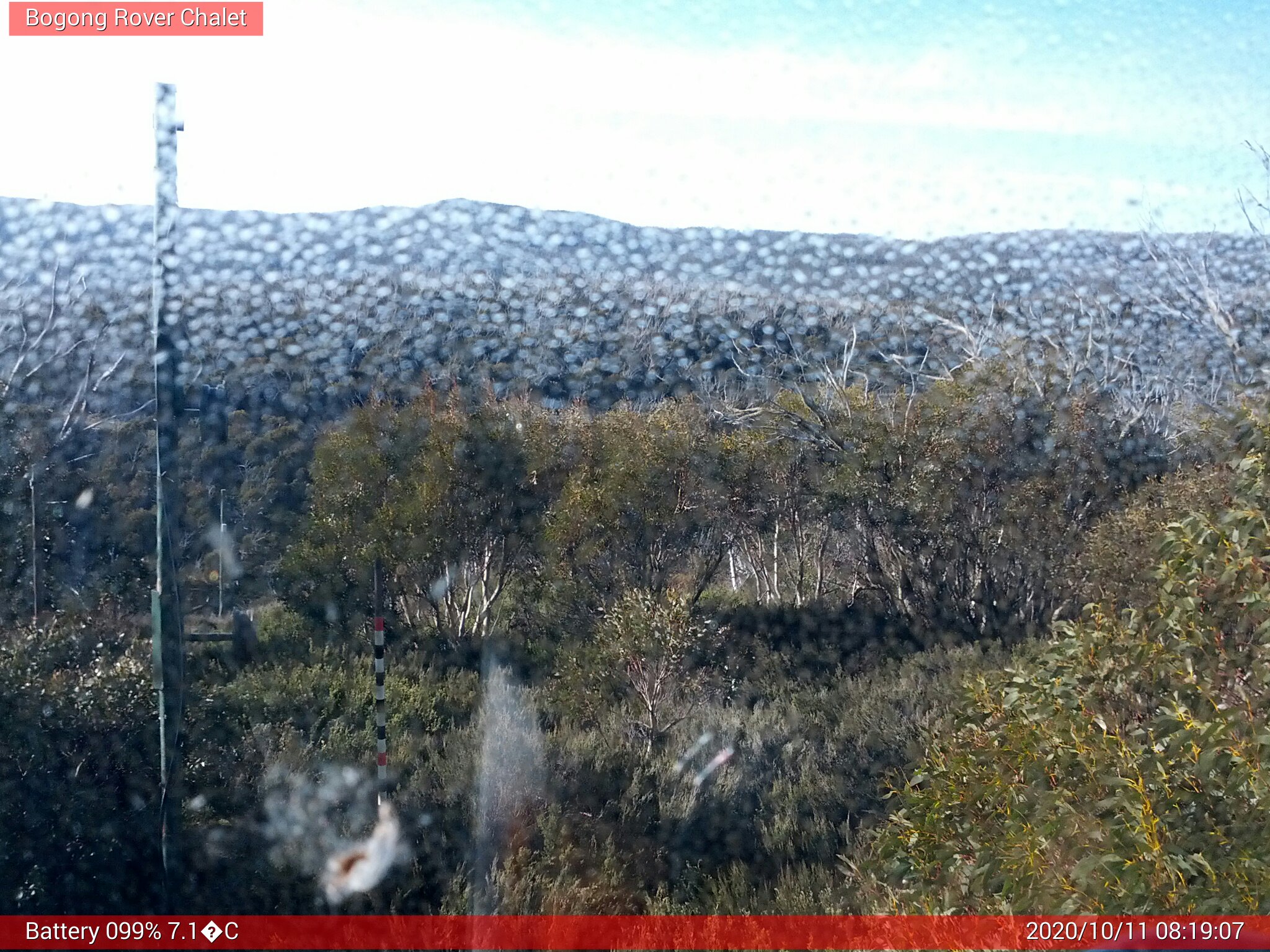 Bogong Web Cam 8:19am Sunday 11th of October 2020