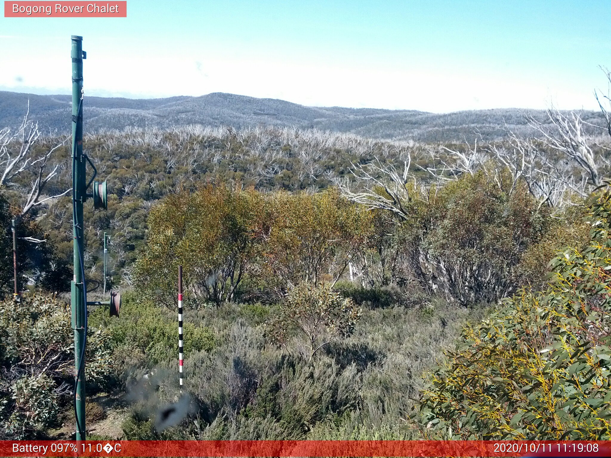 Bogong Web Cam 11:19am Sunday 11th of October 2020