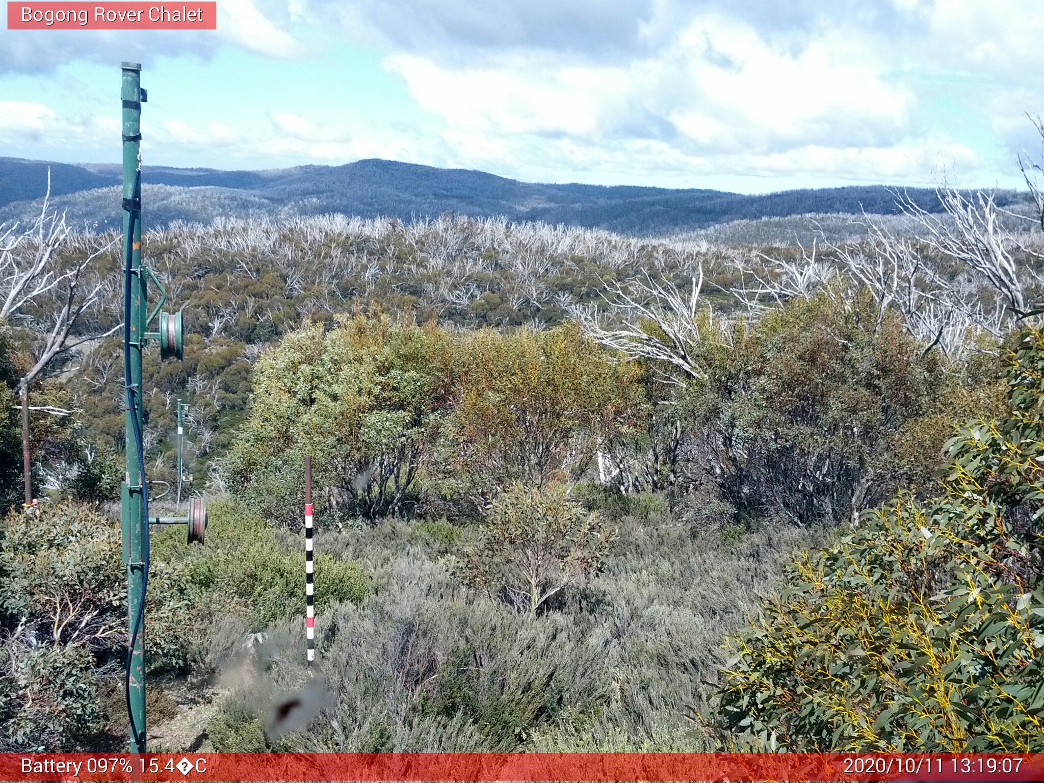 Bogong Web Cam 1:19pm Sunday 11th of October 2020