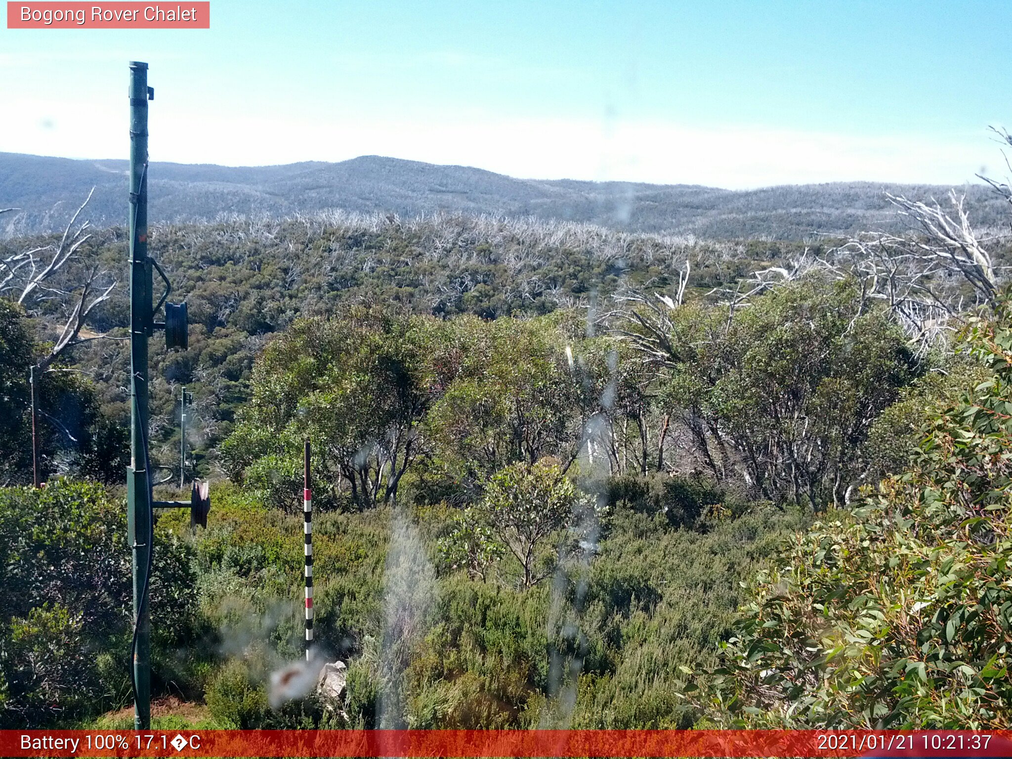 Bogong Web Cam 10:21am Thursday 21st of January 2021