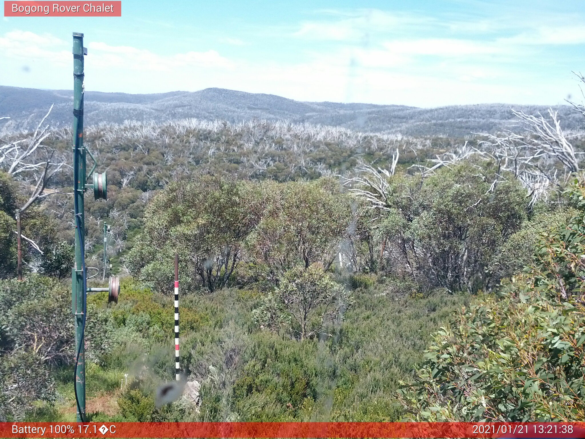 Bogong Web Cam 1:21pm Thursday 21st of January 2021