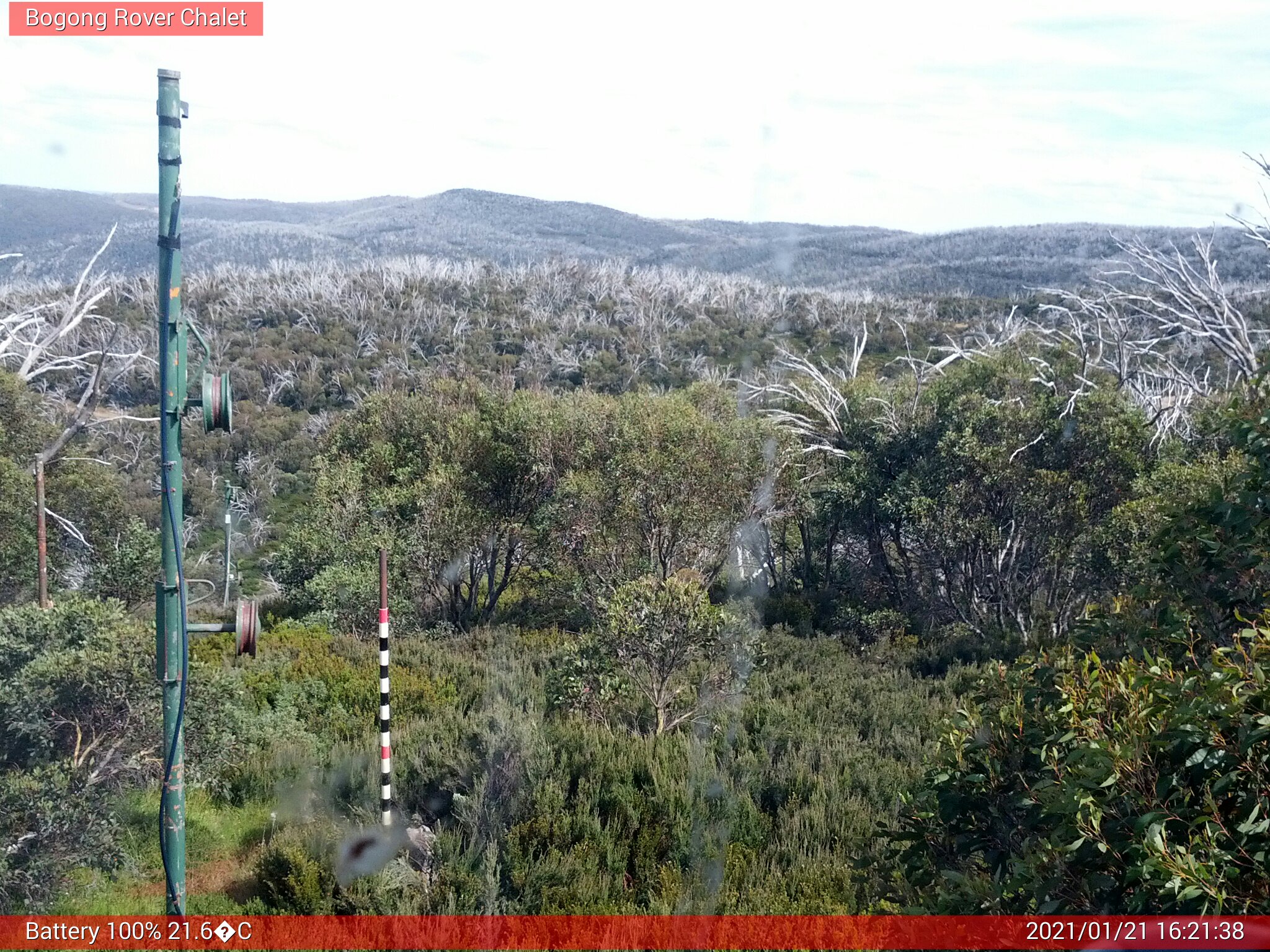 Bogong Web Cam 4:21pm Thursday 21st of January 2021