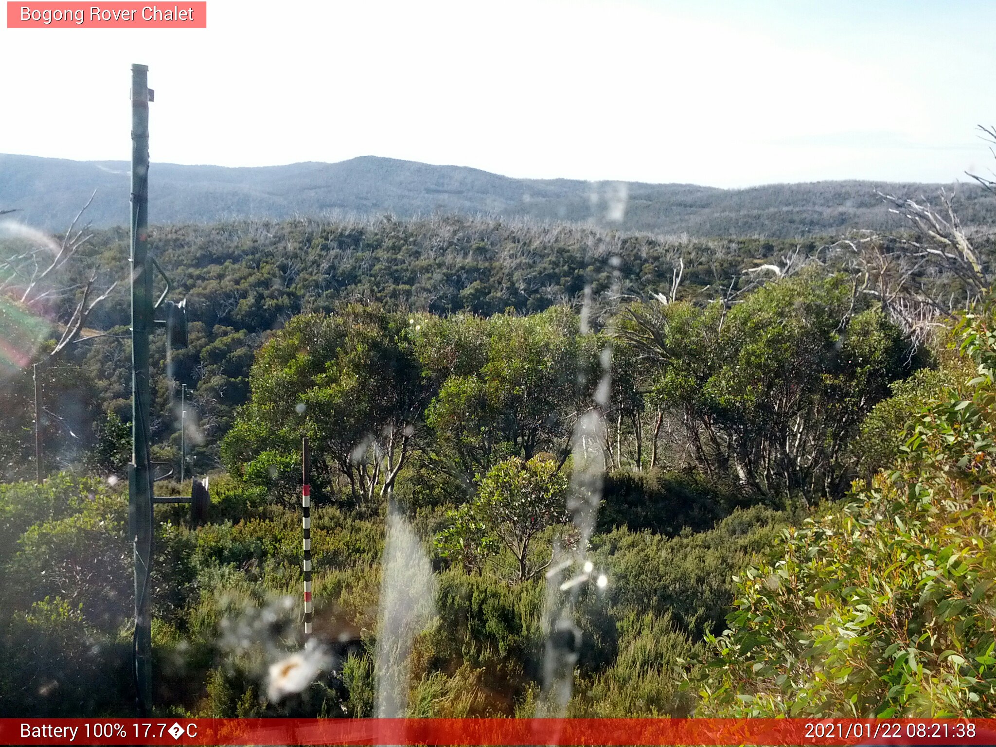 Bogong Web Cam 8:21am Friday 22nd of January 2021