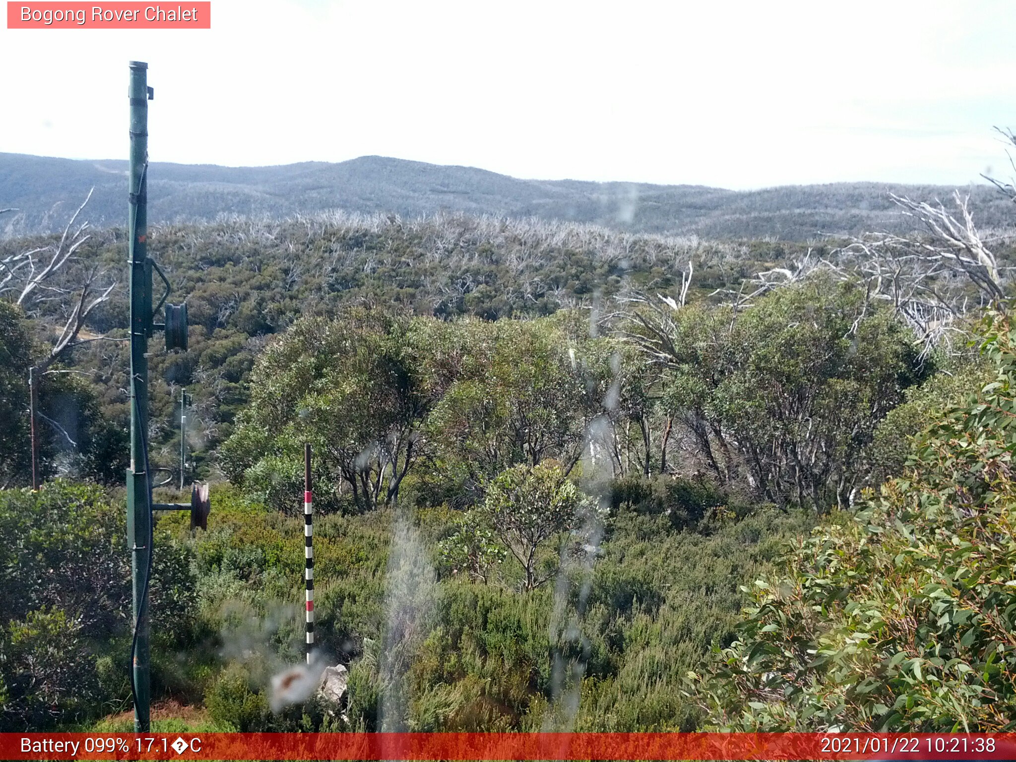 Bogong Web Cam 10:21am Friday 22nd of January 2021