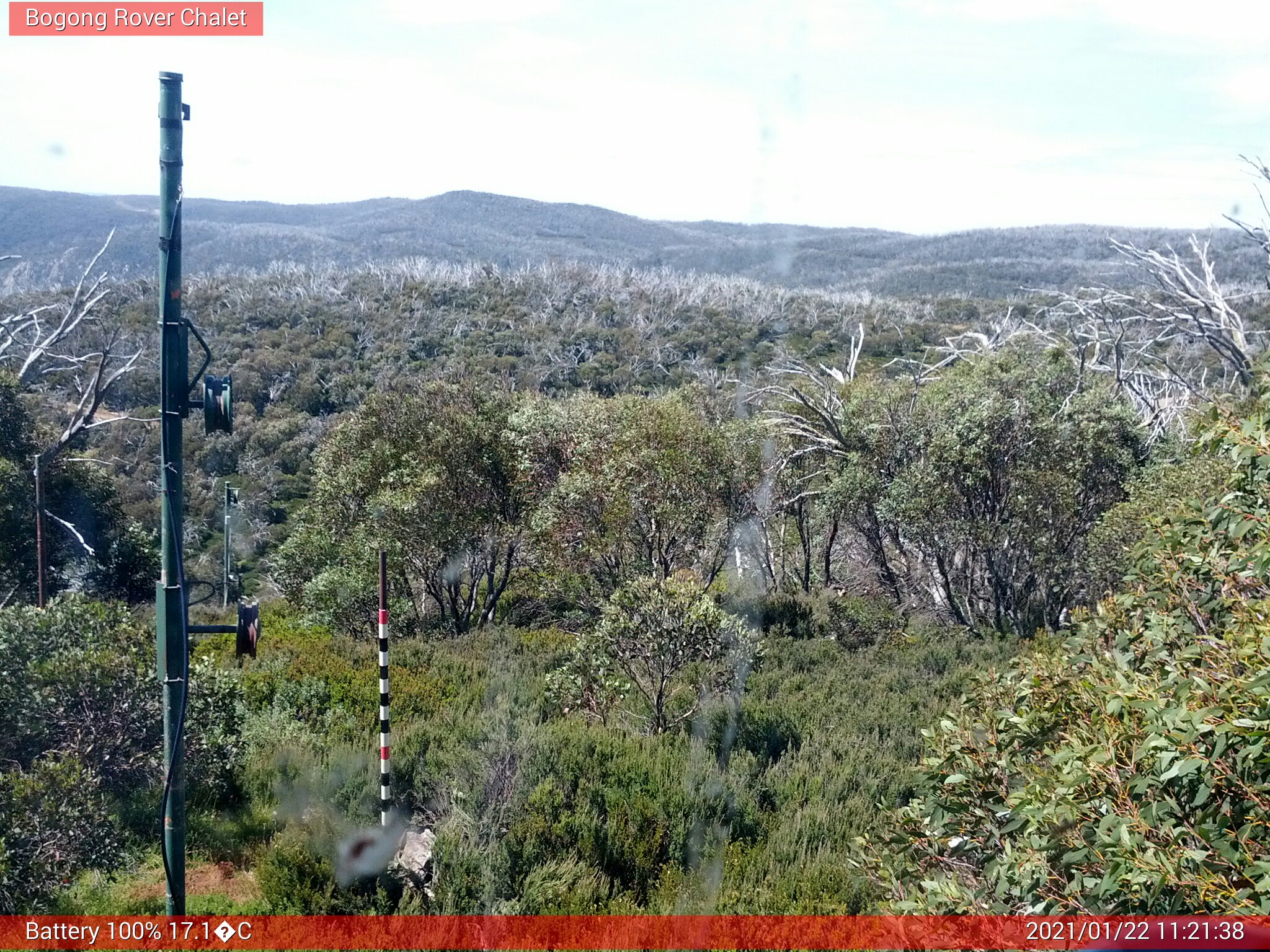 Bogong Web Cam 11:21am Friday 22nd of January 2021