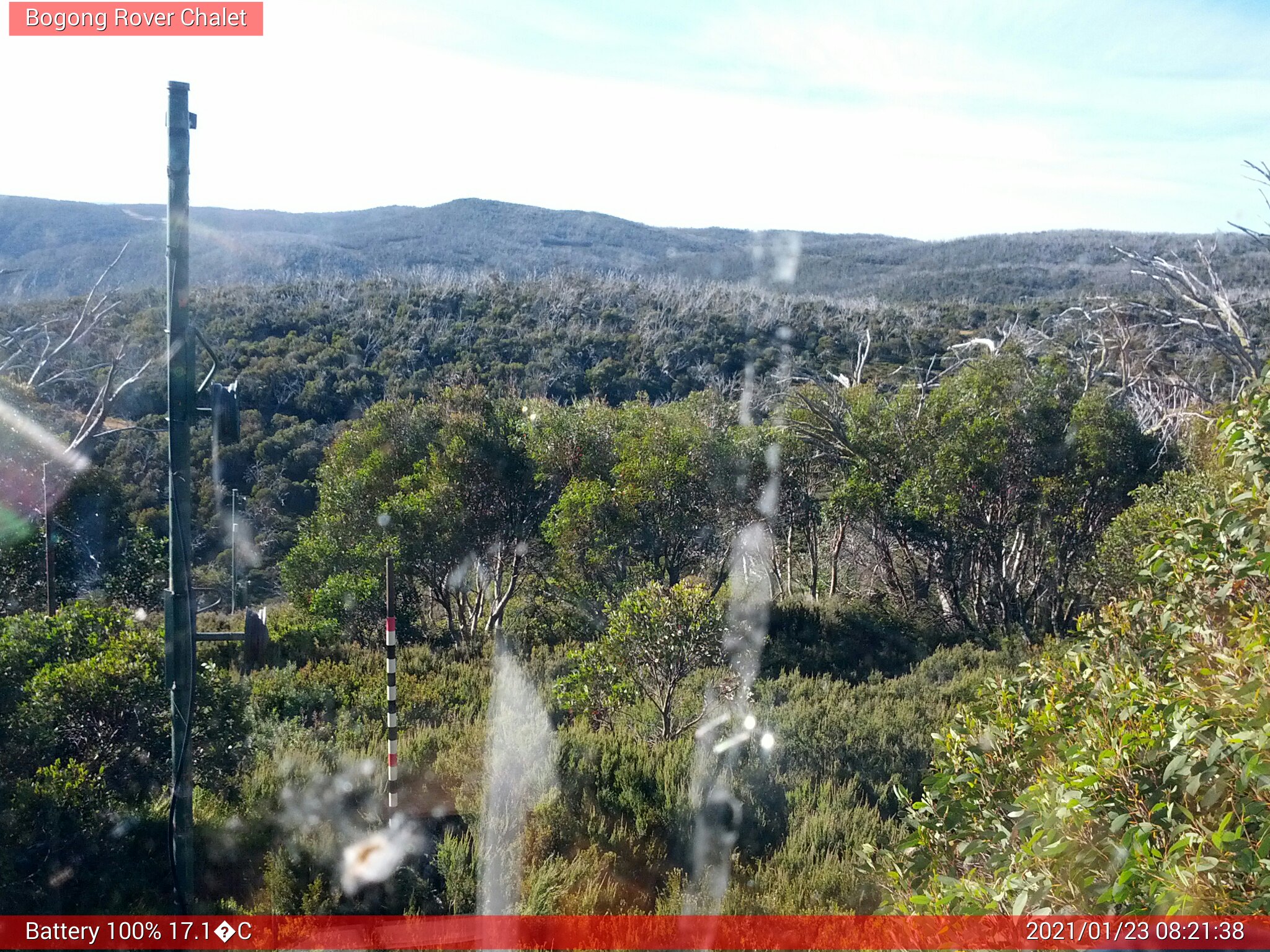 Bogong Web Cam 8:21am Saturday 23rd of January 2021