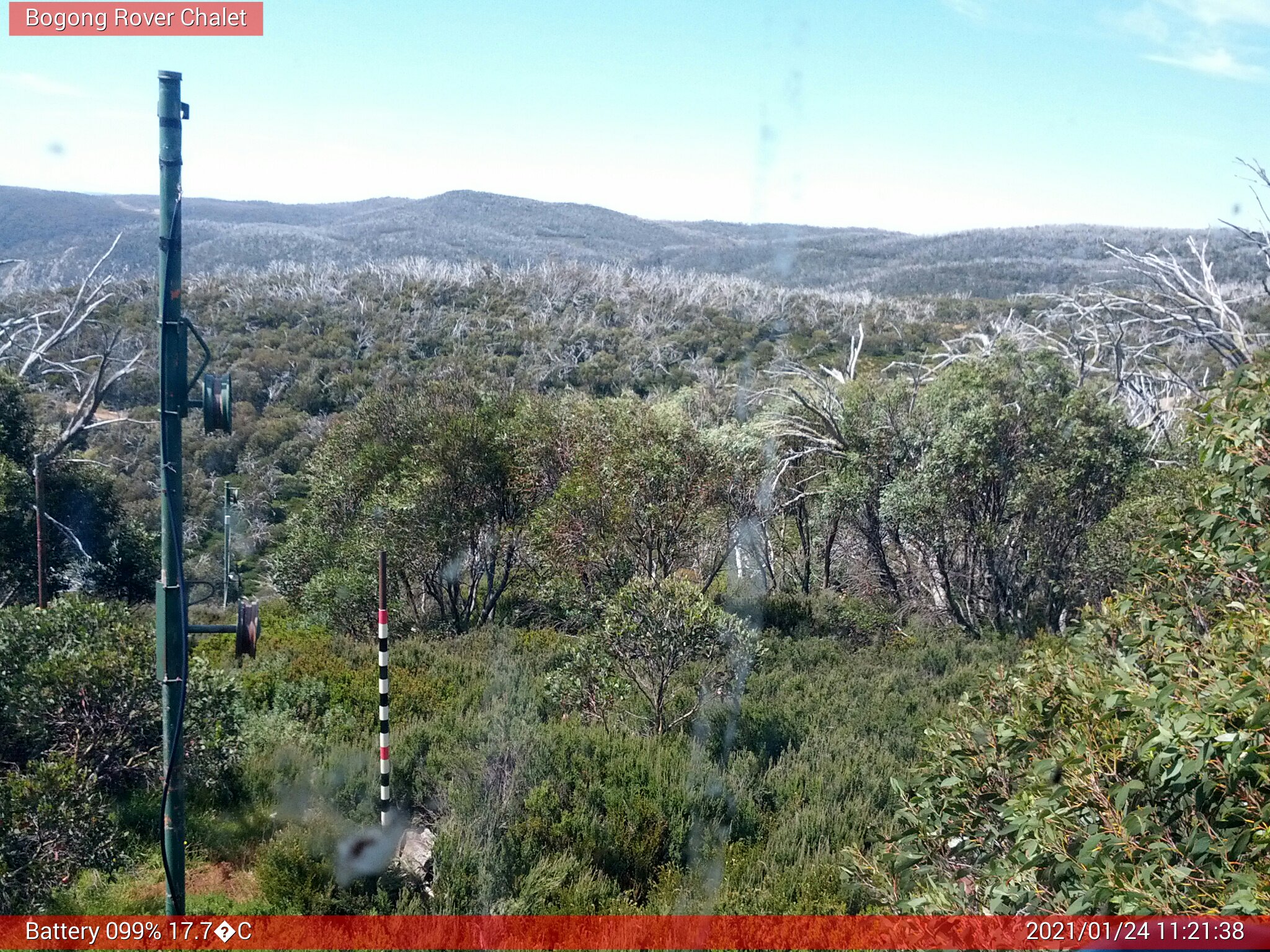 Bogong Web Cam 11:21am Sunday 24th of January 2021