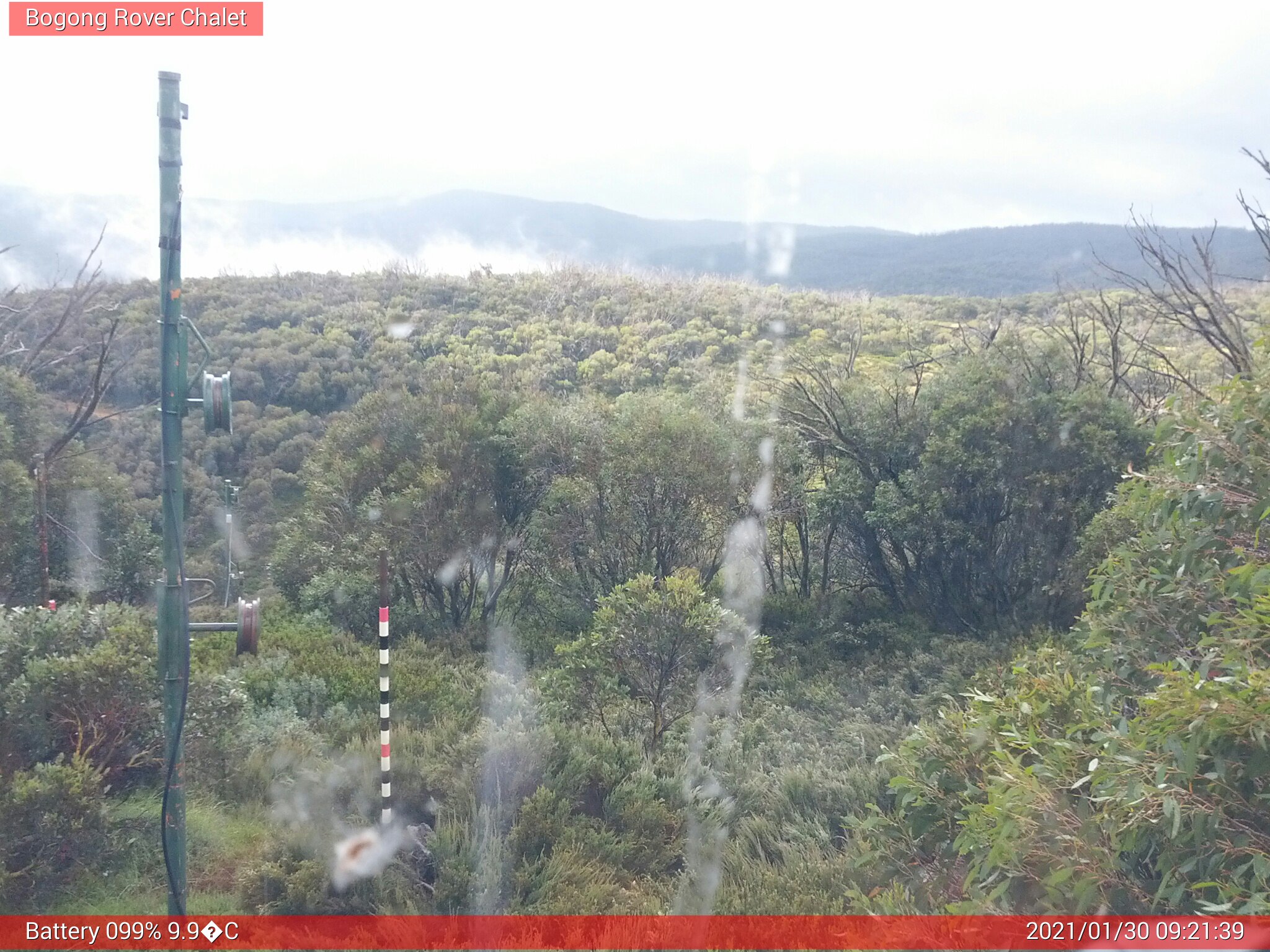 Bogong Web Cam 9:21am Saturday 30th of January 2021