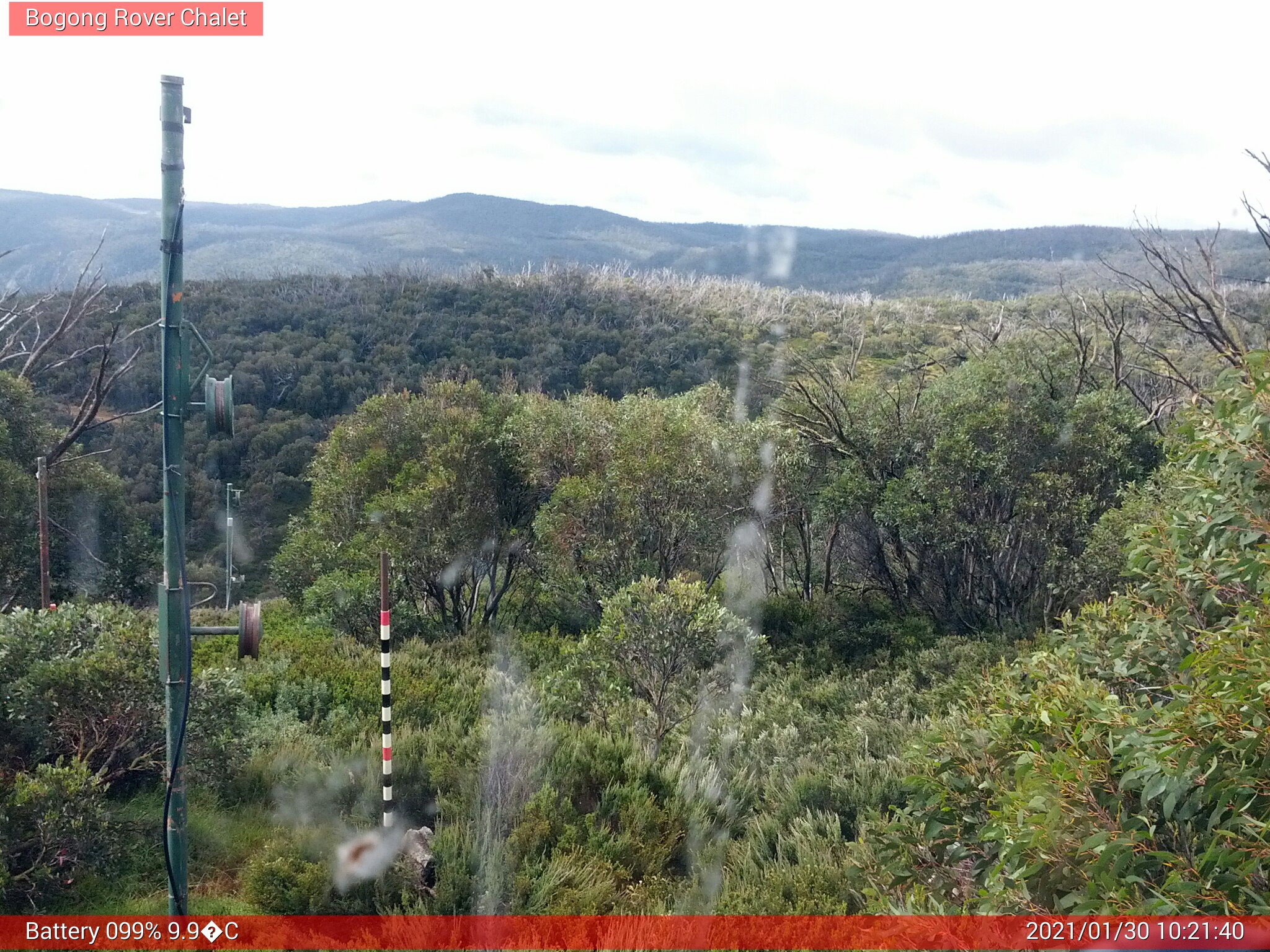 Bogong Web Cam 10:21am Saturday 30th of January 2021