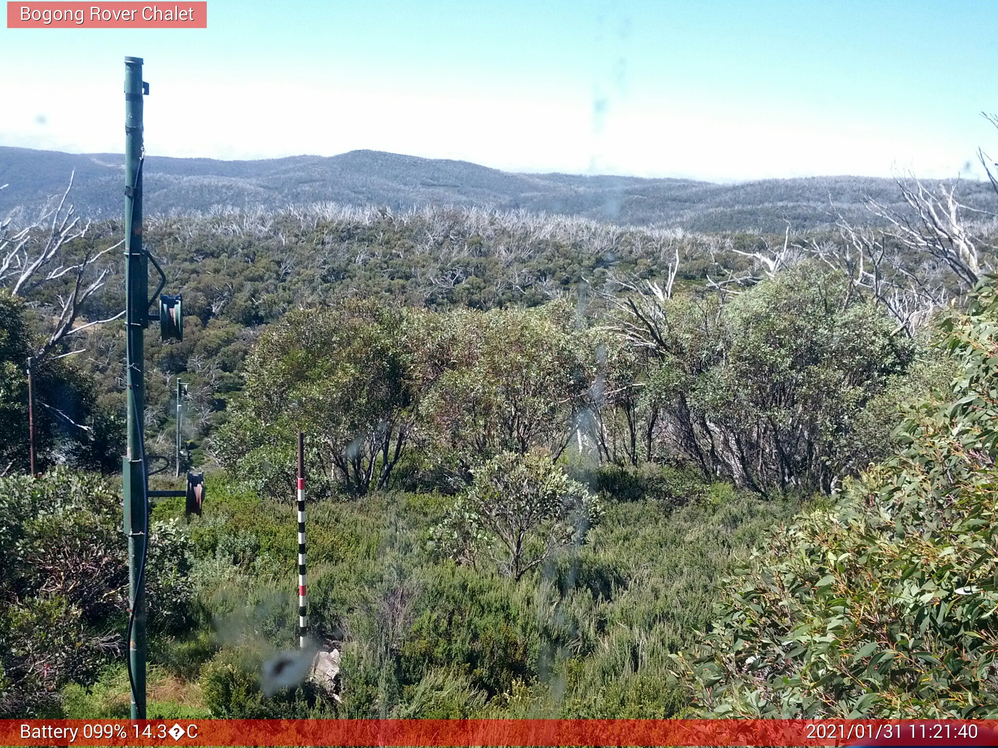 Bogong Web Cam 11:21am Sunday 31st of January 2021