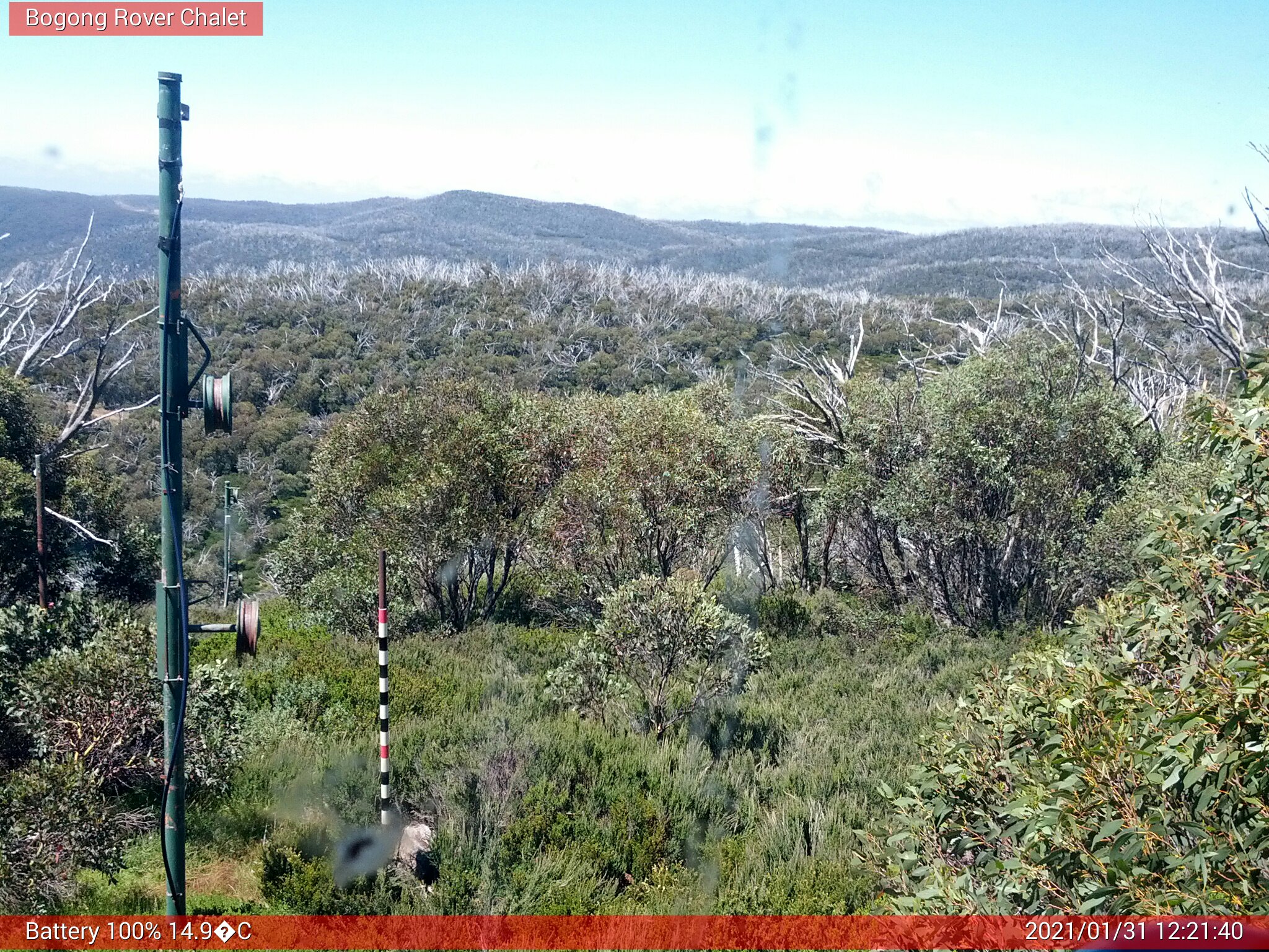 Bogong Web Cam 12:21pm Sunday 31st of January 2021