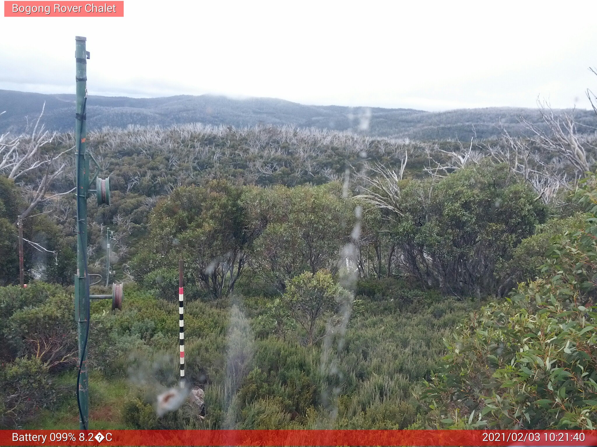 Bogong Web Cam 10:21am Wednesday 3rd of February 2021