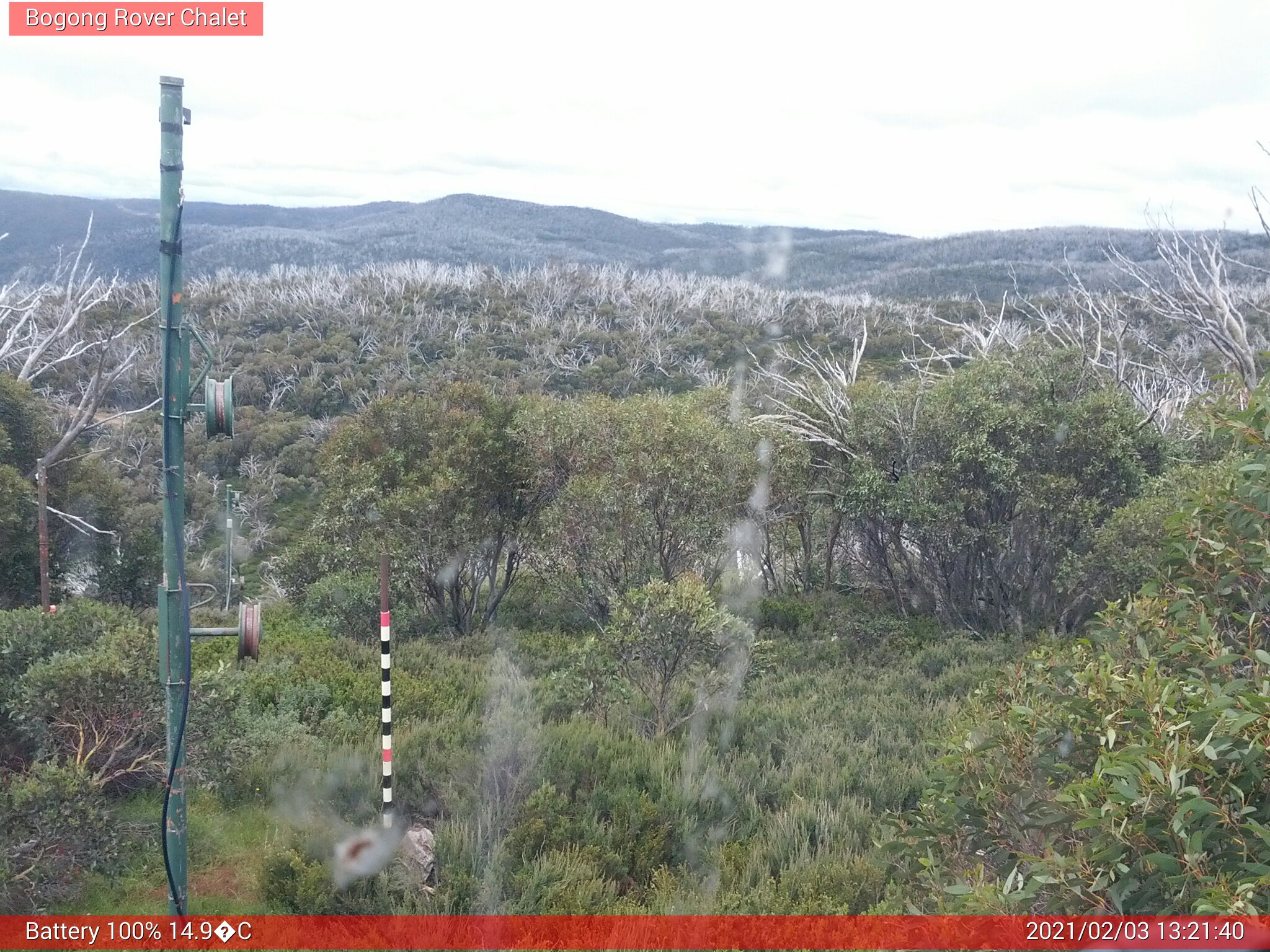 Bogong Web Cam 1:21pm Wednesday 3rd of February 2021