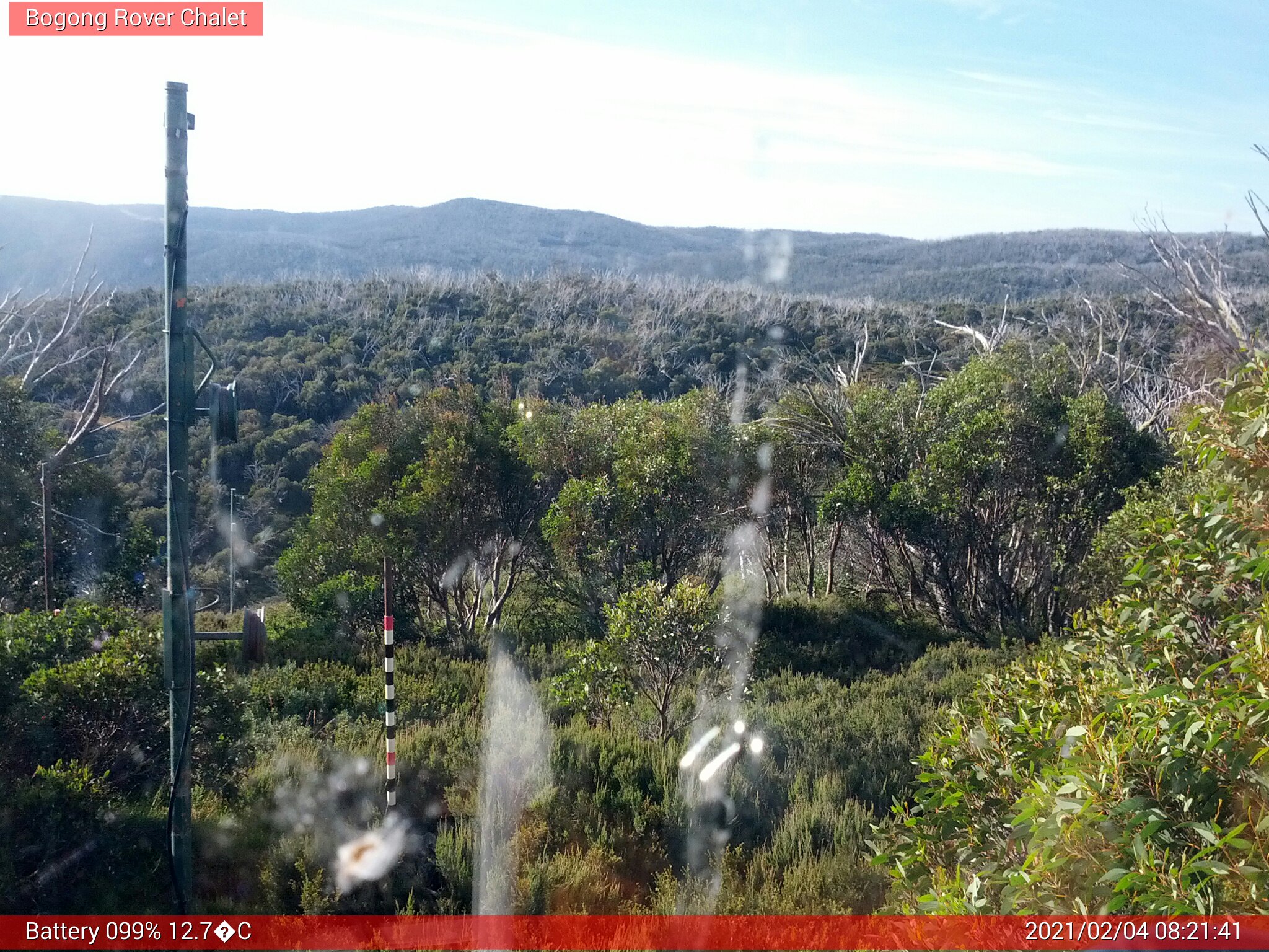 Bogong Web Cam 8:21am Thursday 4th of February 2021