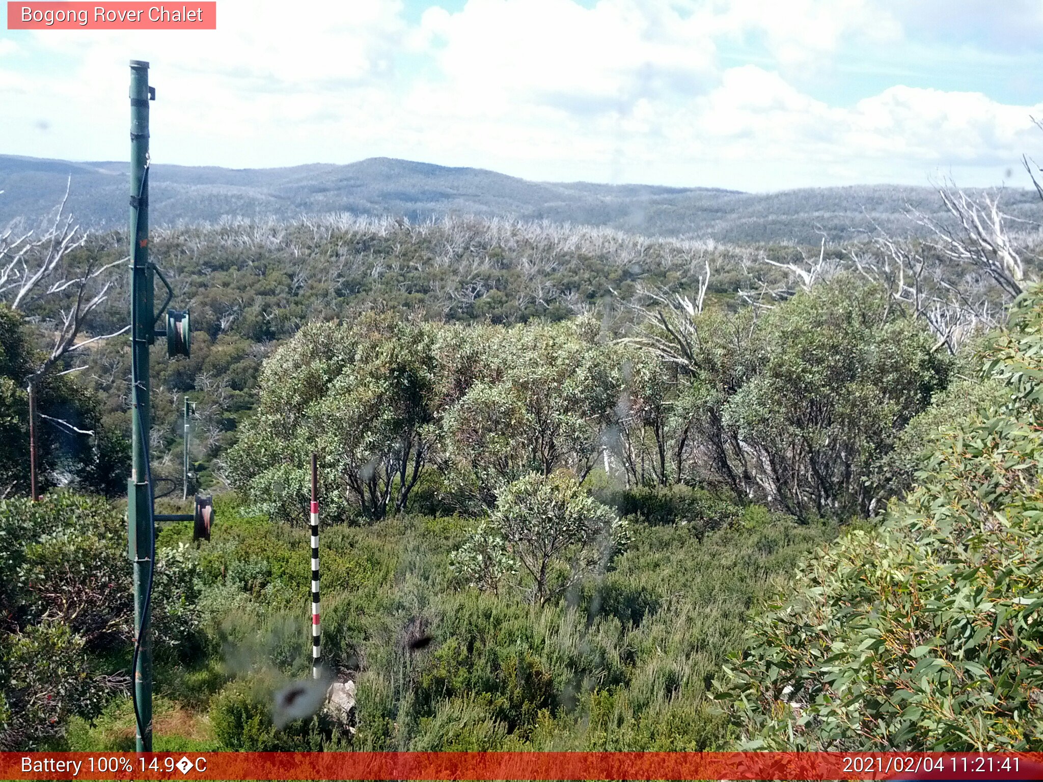 Bogong Web Cam 11:21am Thursday 4th of February 2021