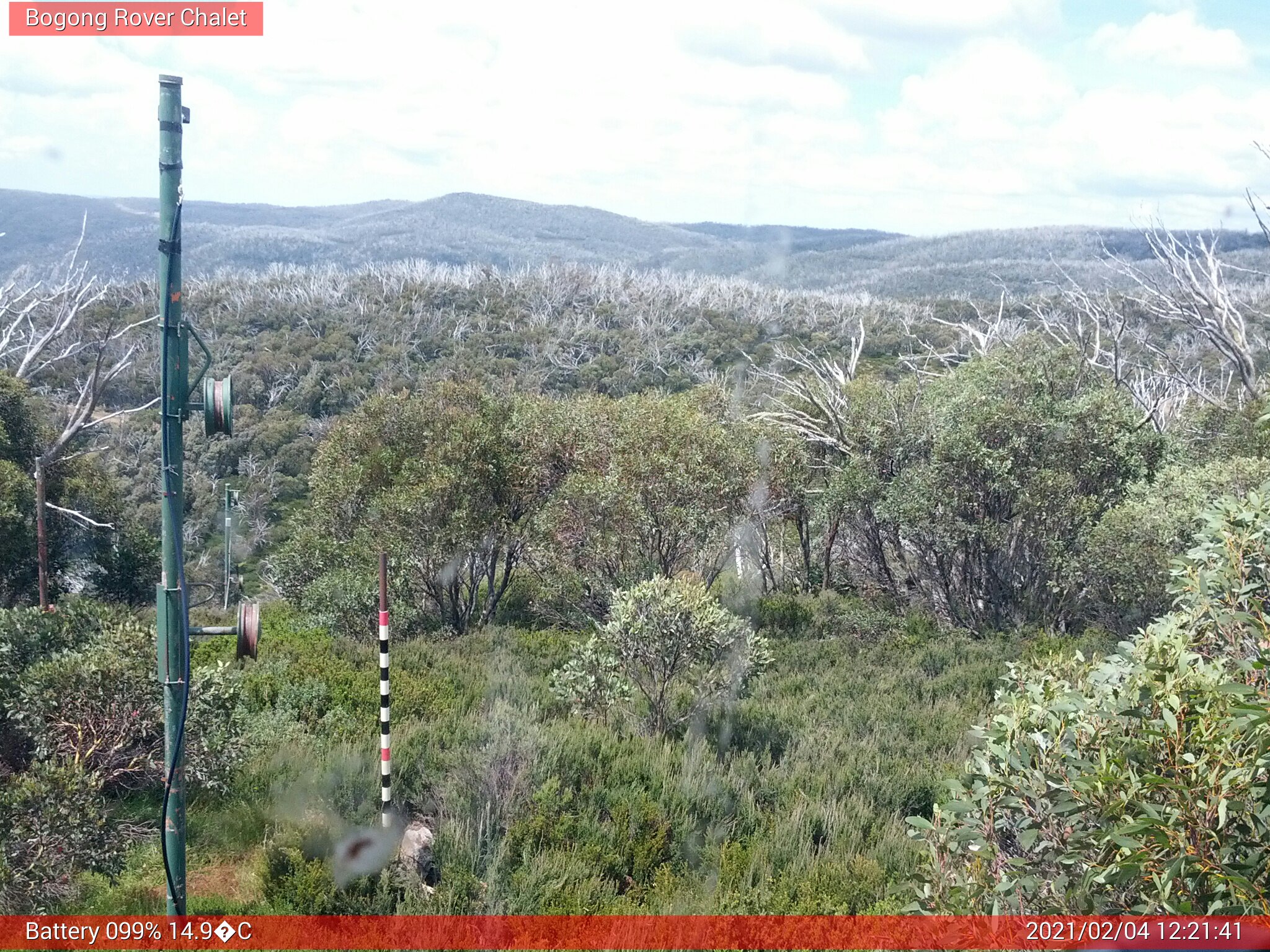 Bogong Web Cam 12:21pm Thursday 4th of February 2021