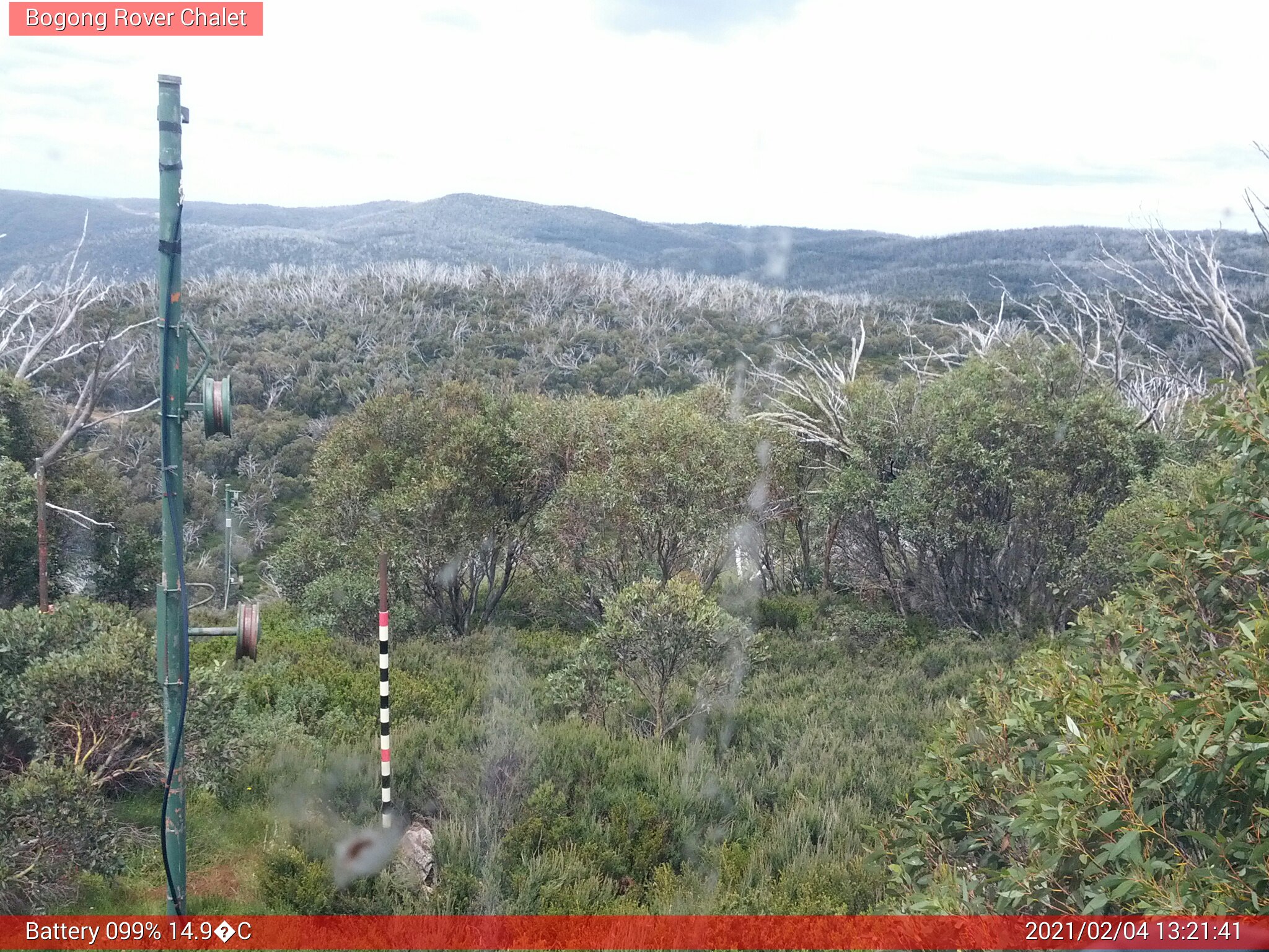 Bogong Web Cam 1:21pm Thursday 4th of February 2021