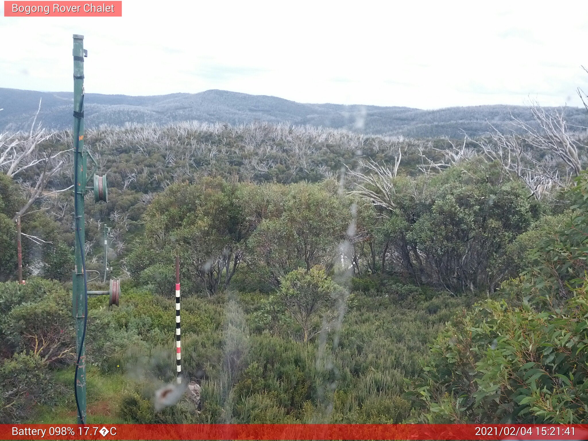 Bogong Web Cam 3:21pm Thursday 4th of February 2021