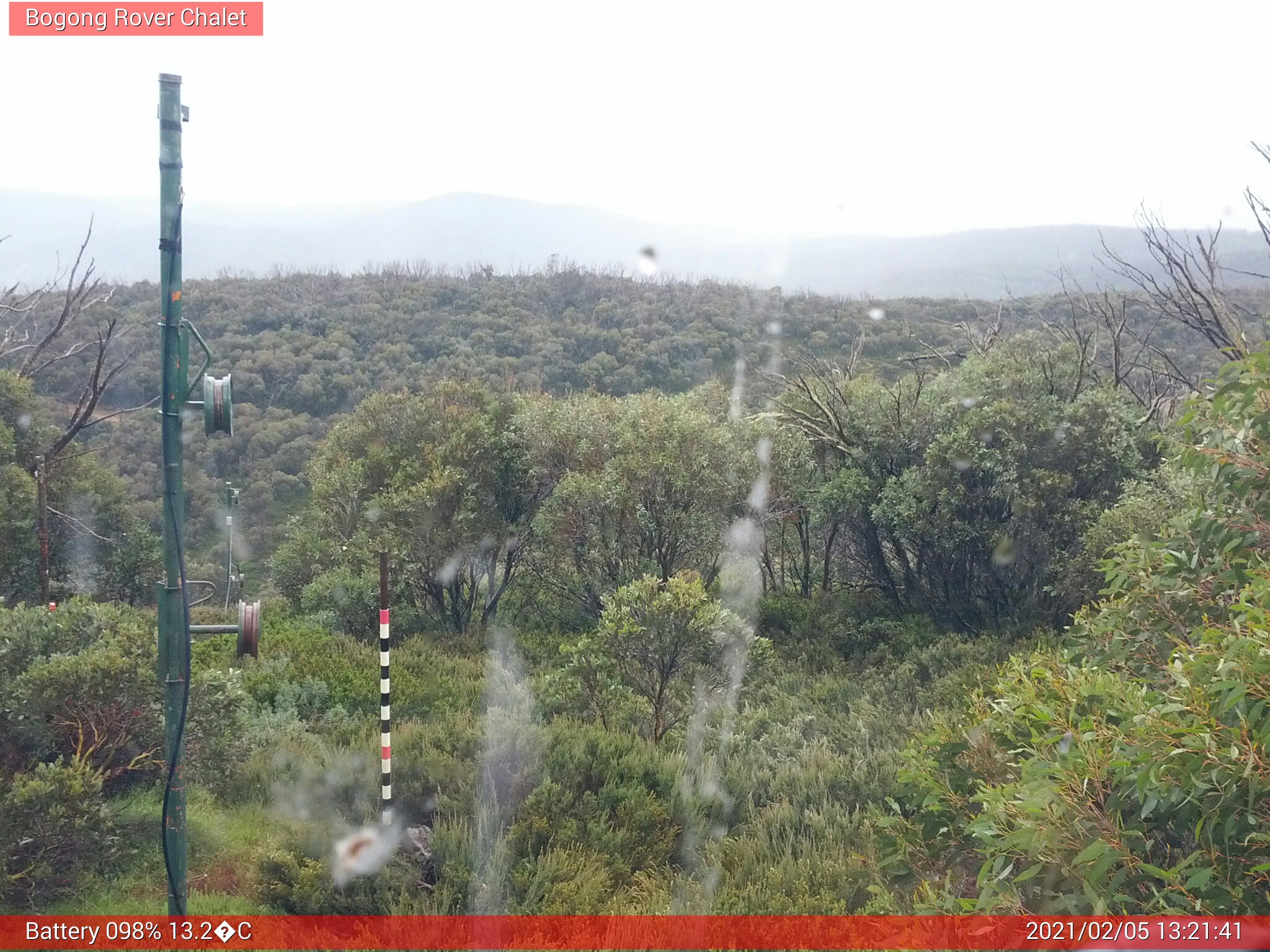 Bogong Web Cam 1:21pm Friday 5th of February 2021