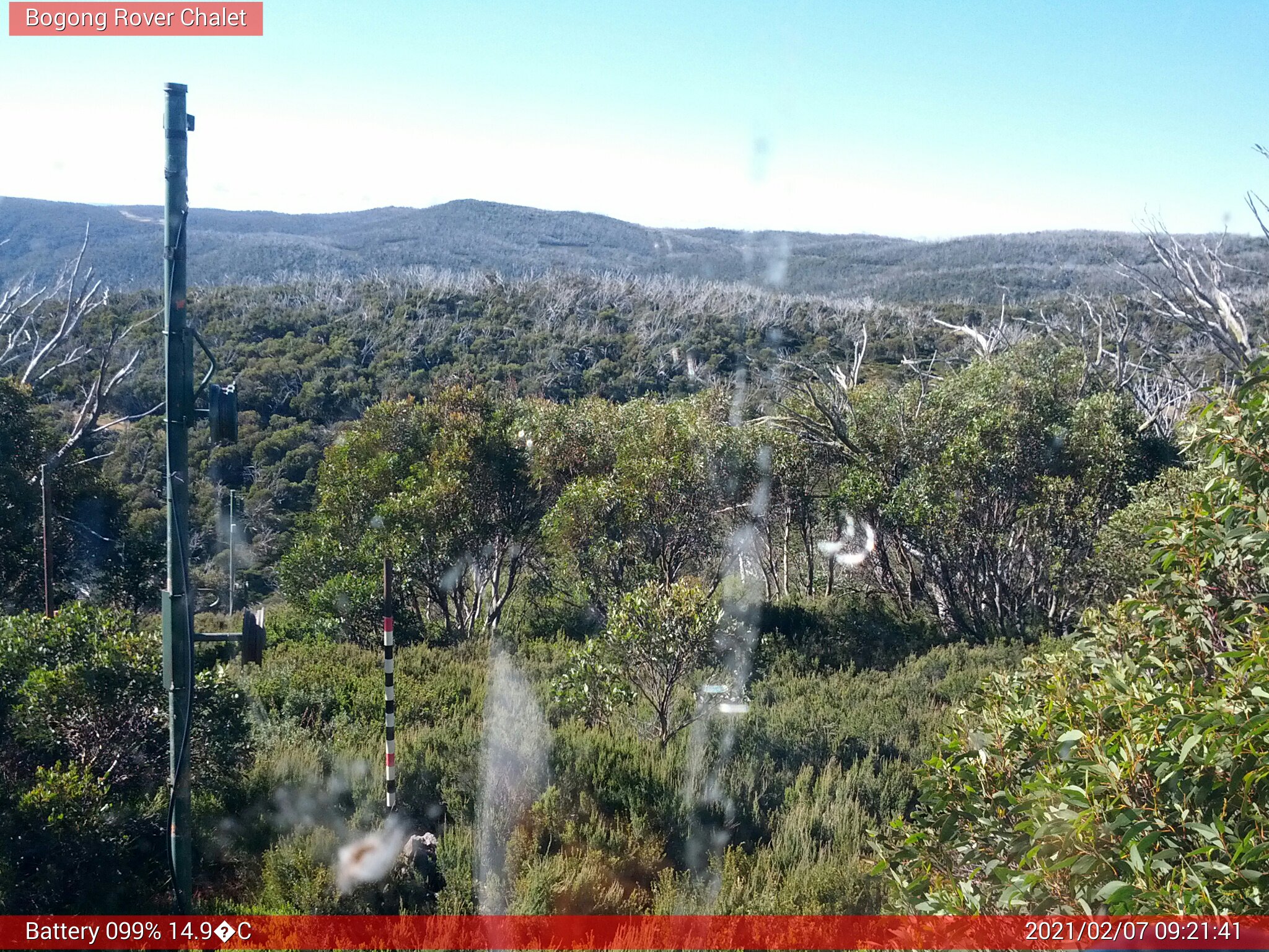 Bogong Web Cam 9:21am Sunday 7th of February 2021