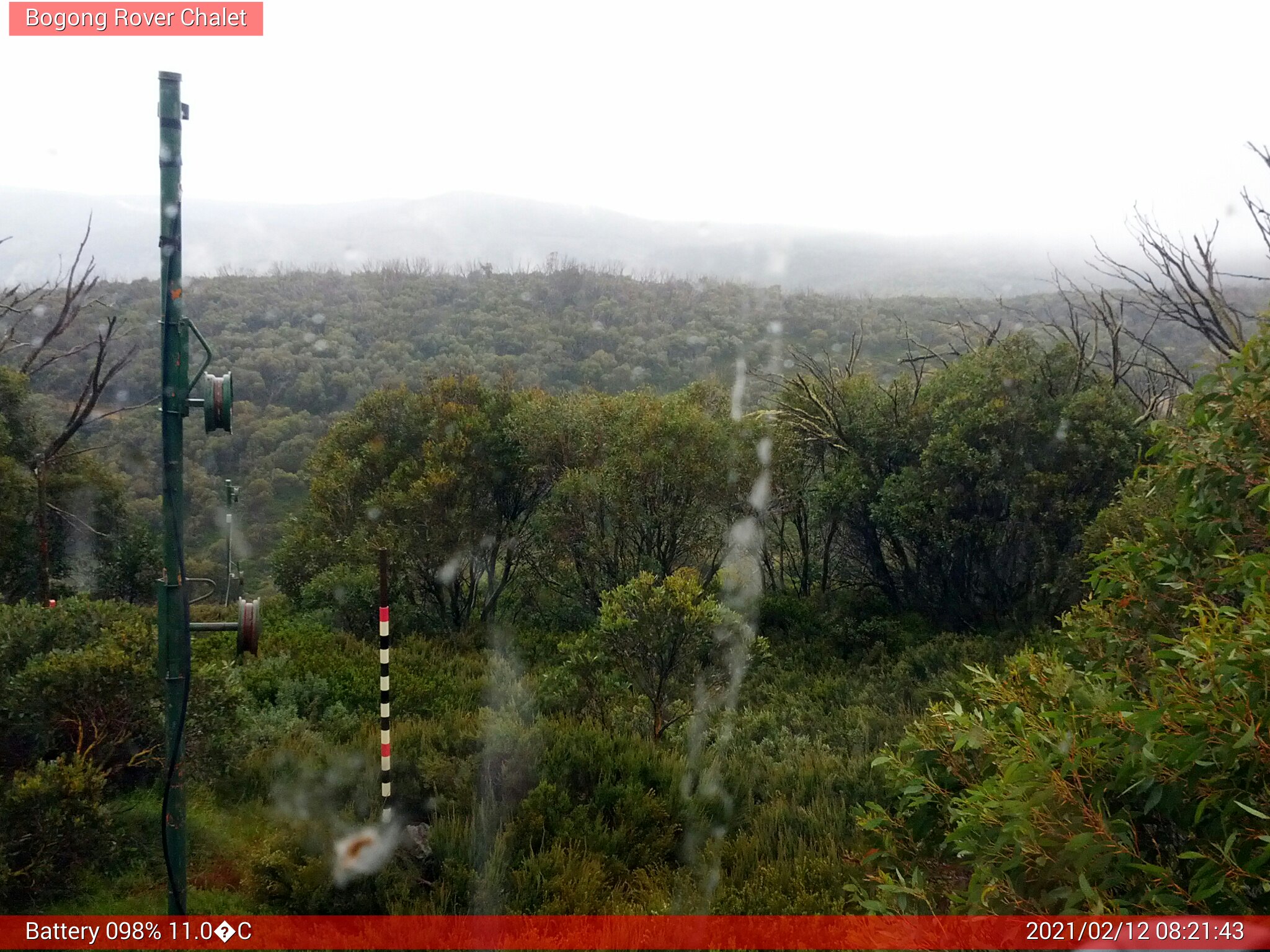 Bogong Web Cam 8:21am Friday 12th of February 2021