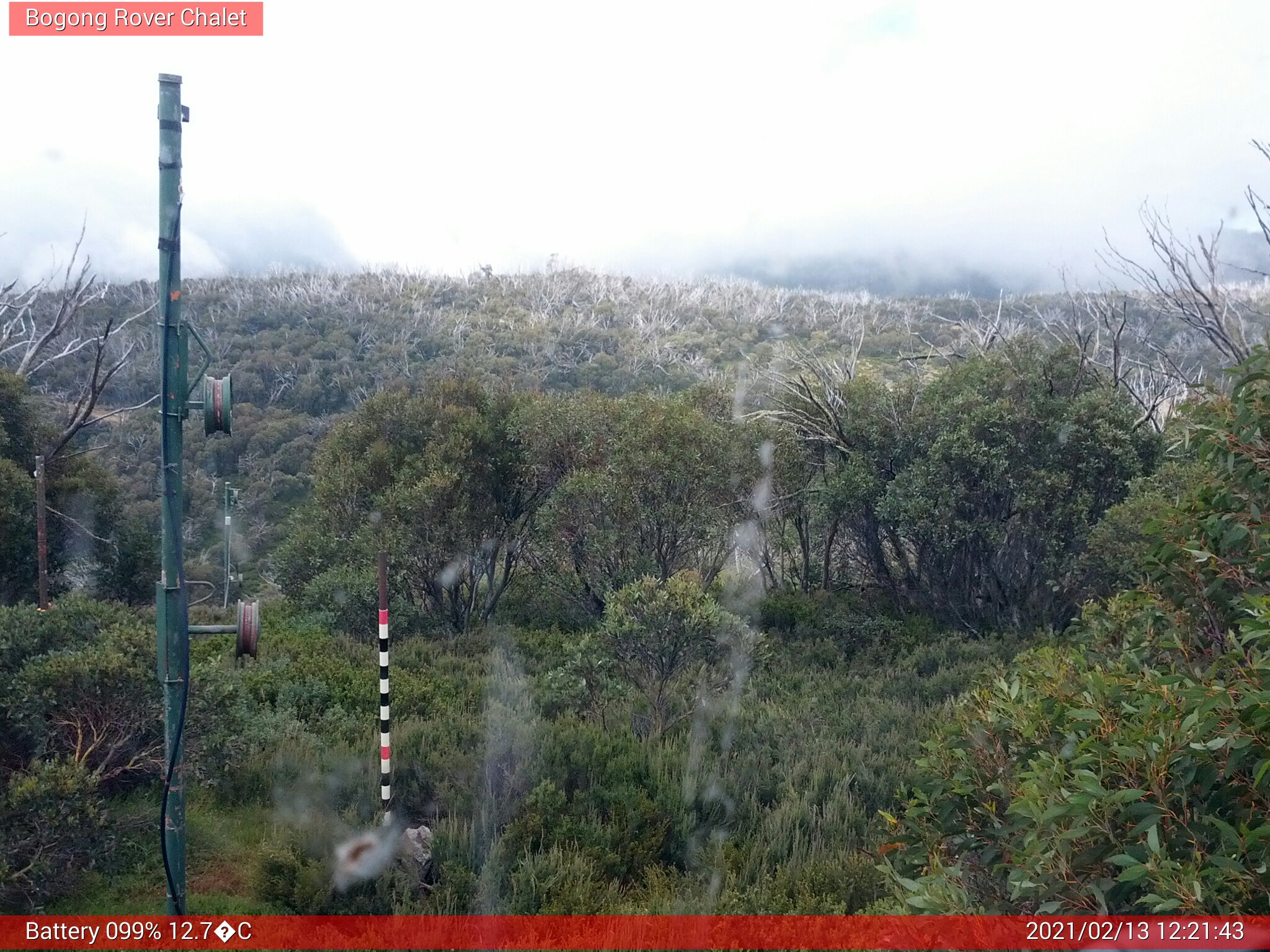 Bogong Web Cam 12:21pm Saturday 13th of February 2021