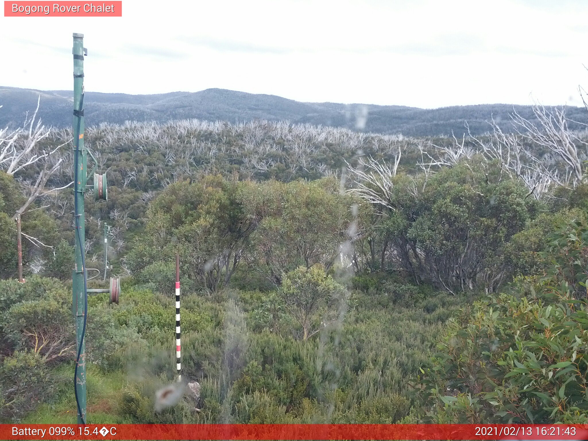 Bogong Web Cam 4:21pm Saturday 13th of February 2021