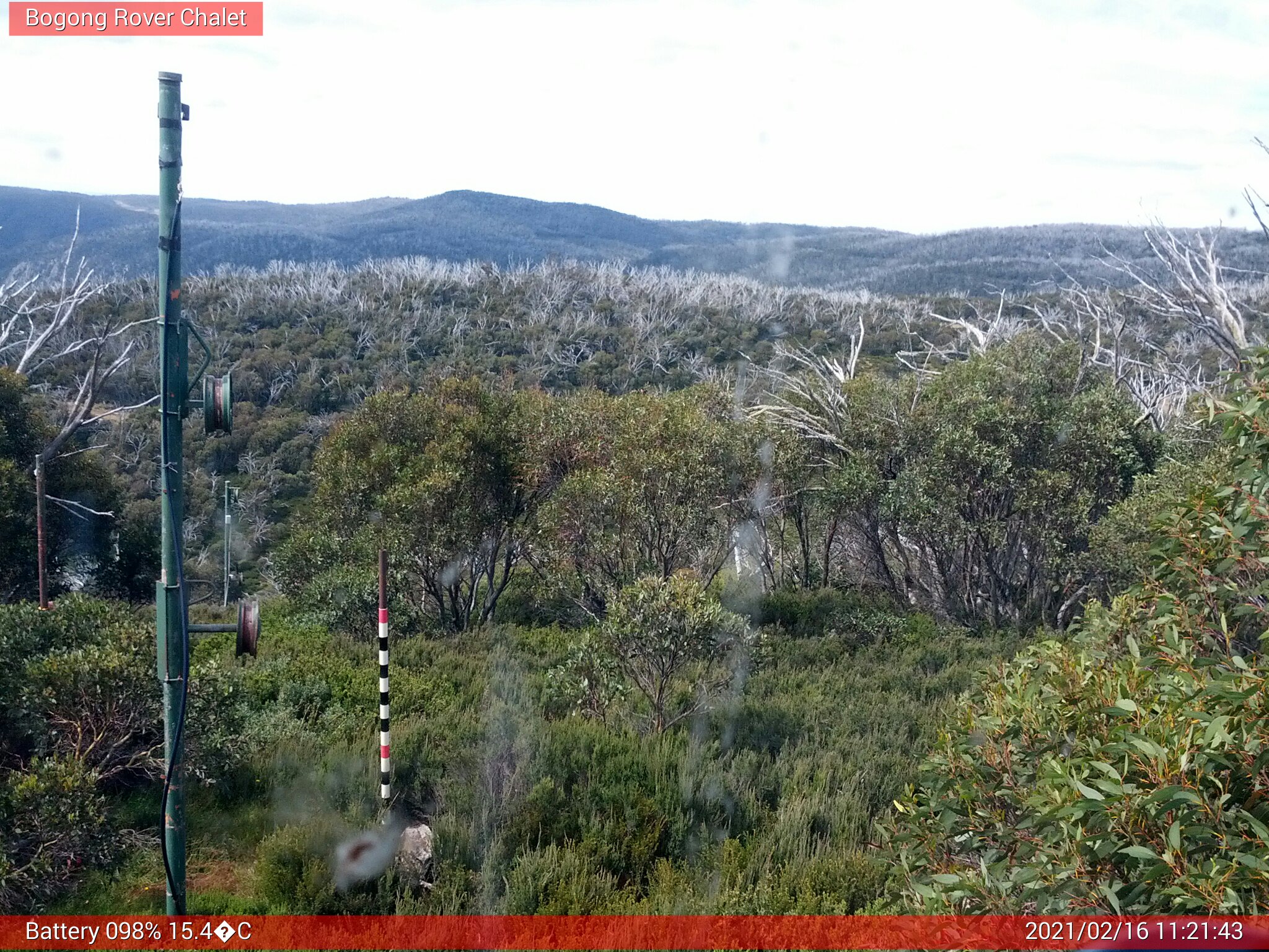 Bogong Web Cam 11:21am Tuesday 16th of February 2021