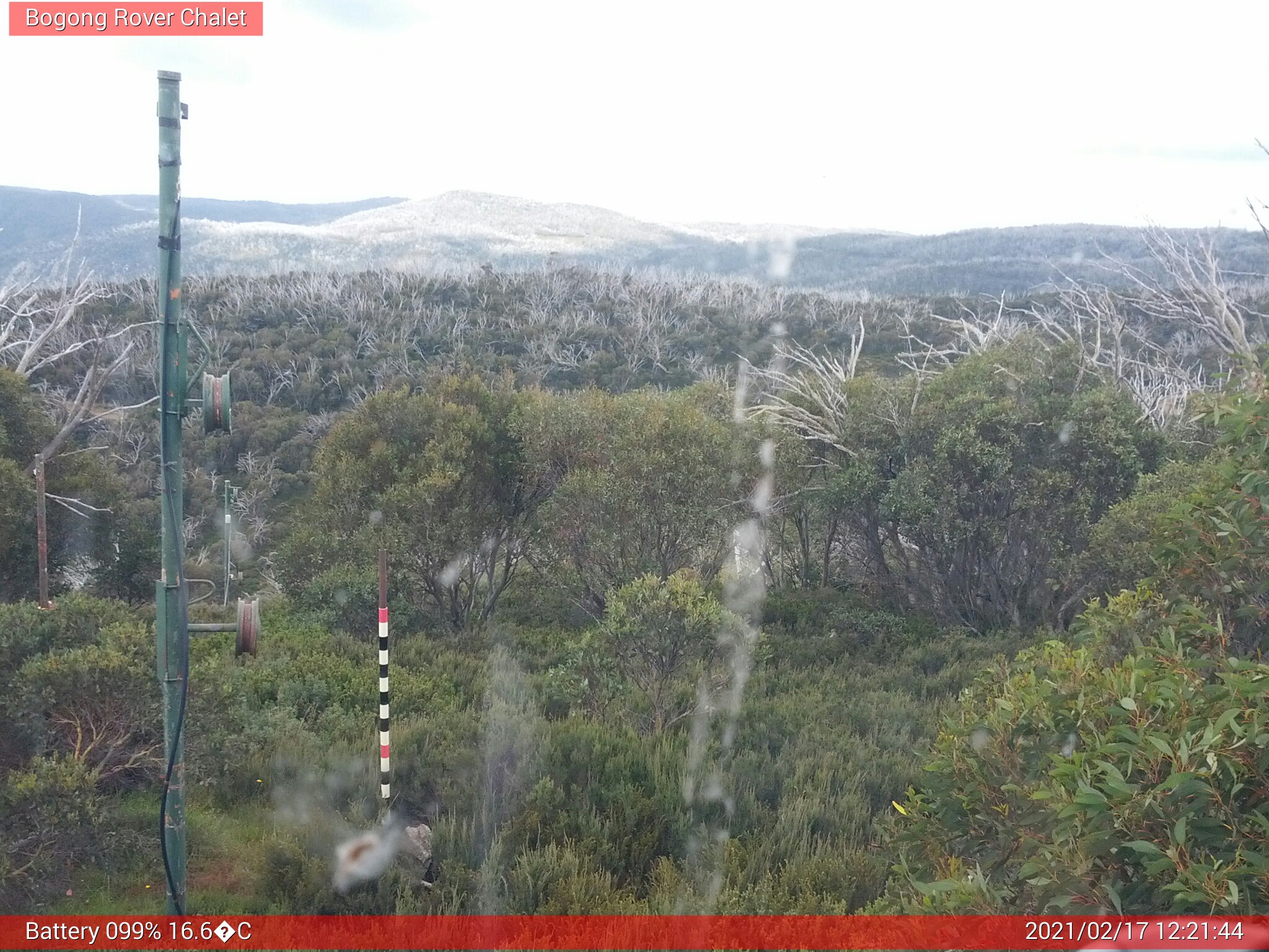 Bogong Web Cam 12:21pm Wednesday 17th of February 2021