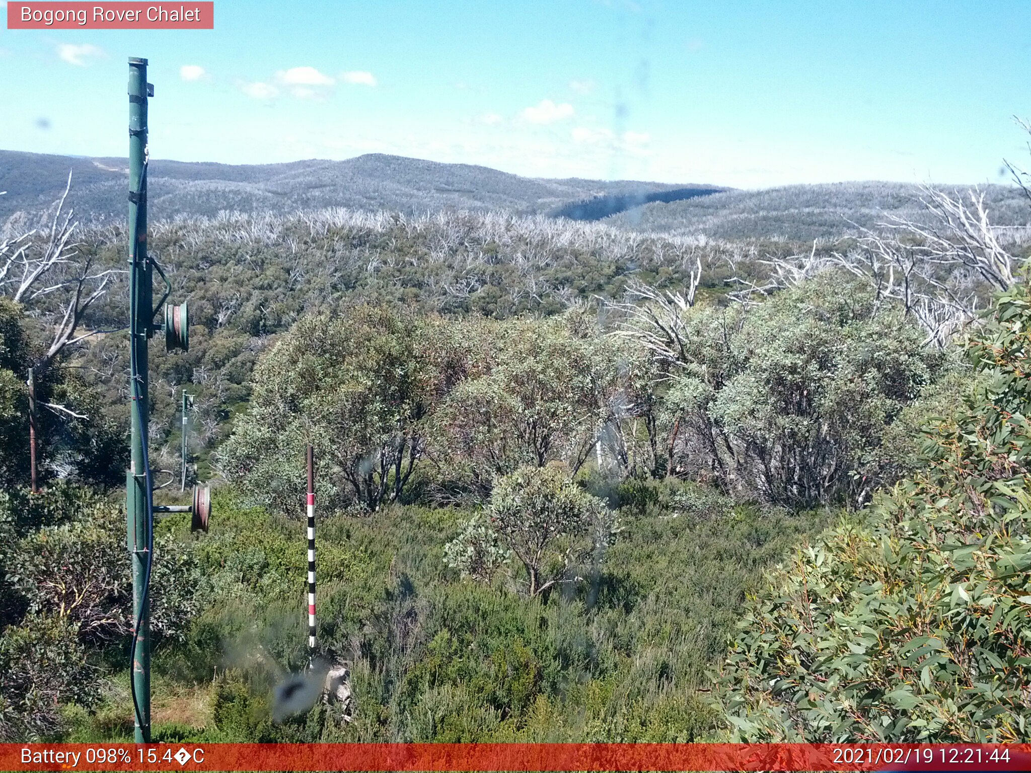 Bogong Web Cam 12:21pm Friday 19th of February 2021